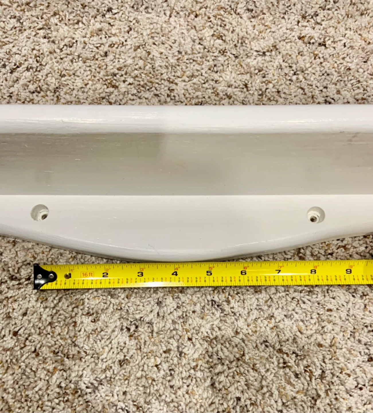 White Wooden Wall Shelf - 22 inches - photo 2