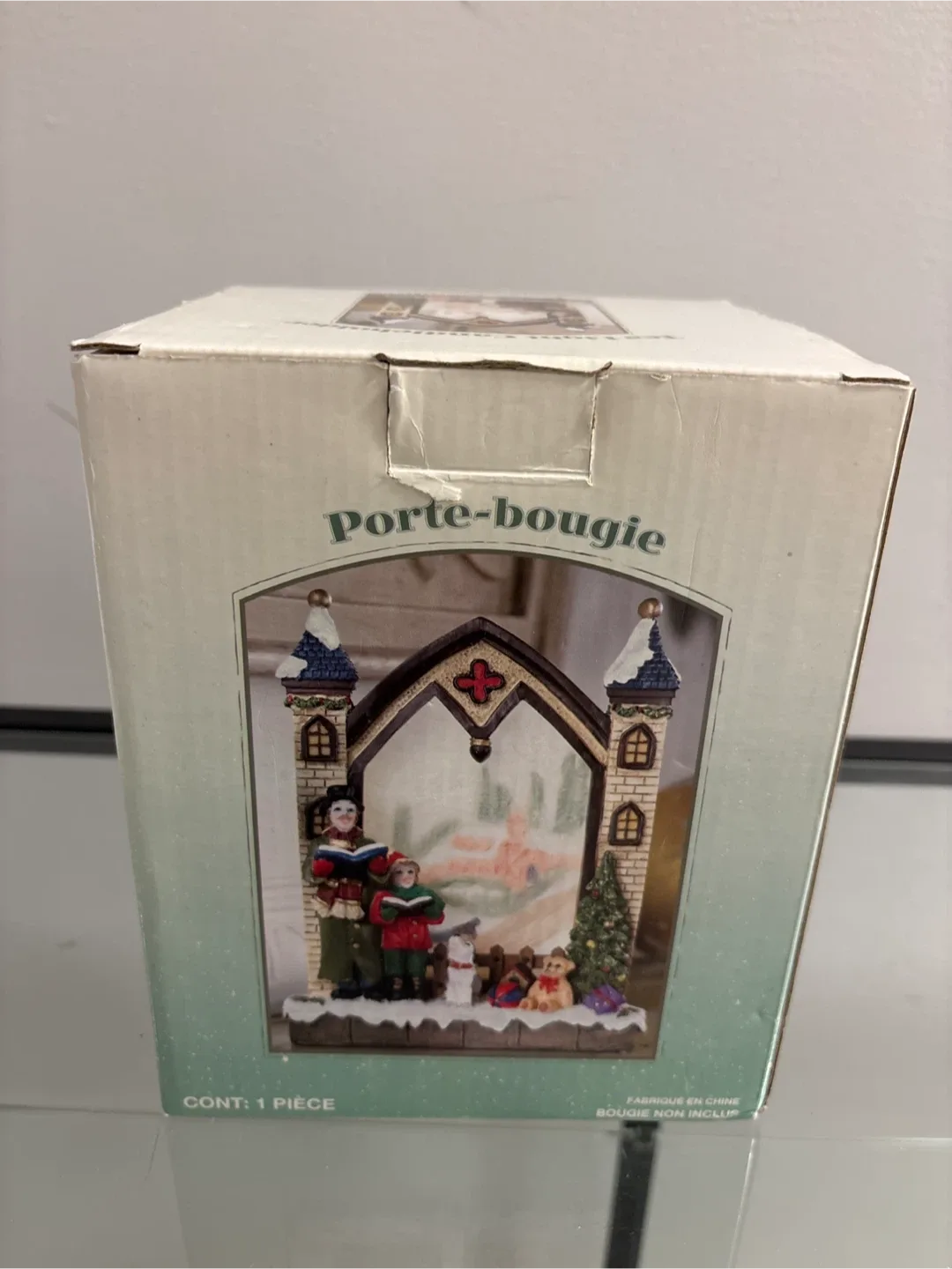 Christmas Church Tea Light Candle Holder