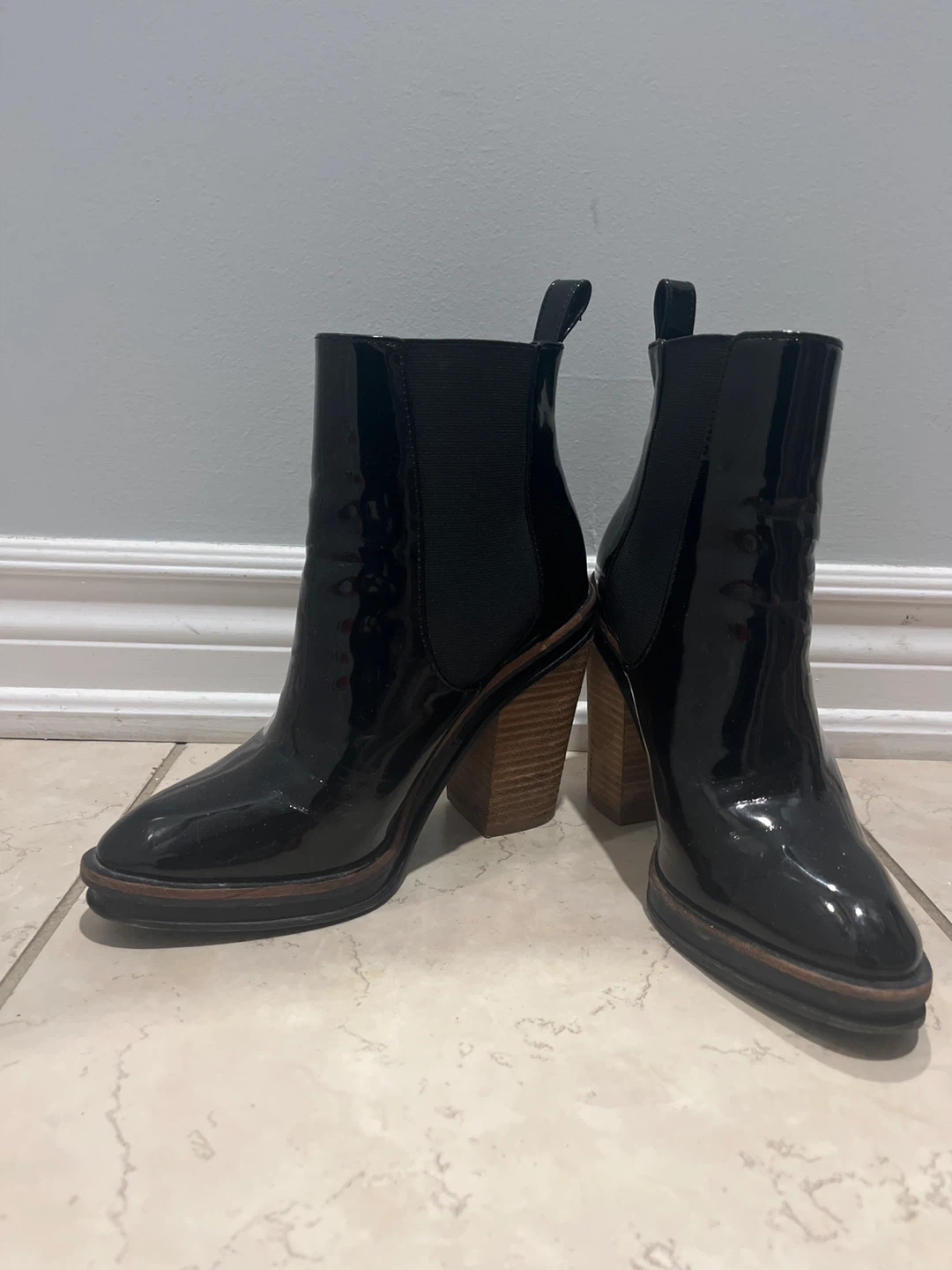 Black Heeled Ankle Boots