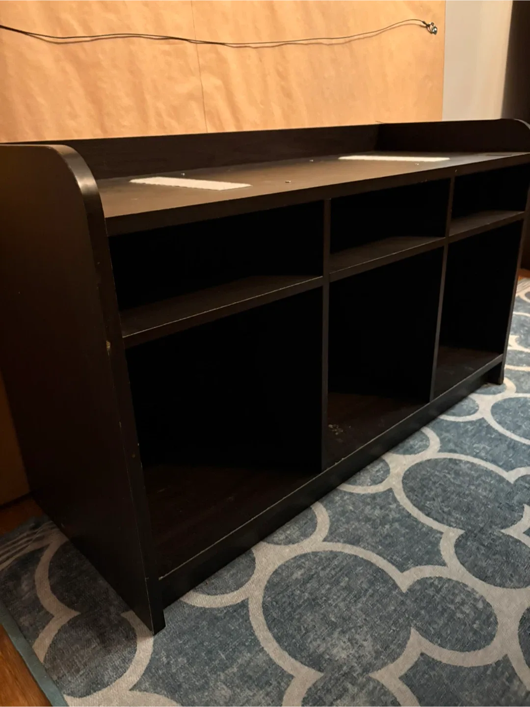 Dark Brown Storage Shelf Unit