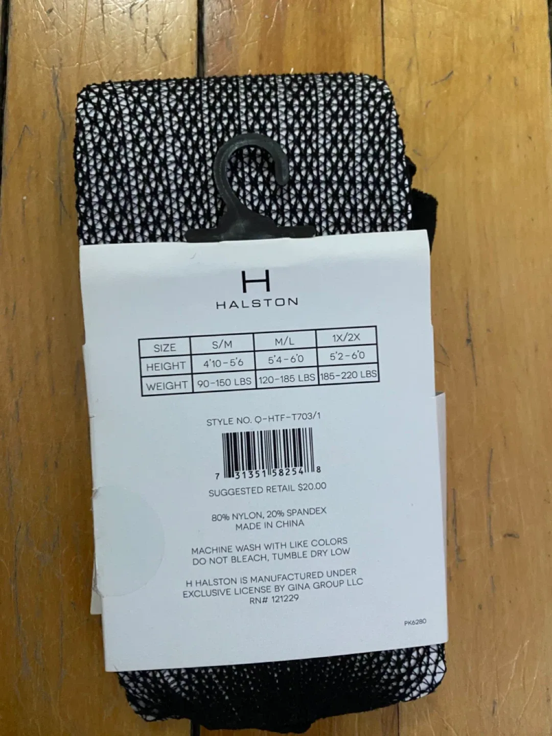 Halston Pattern Fishnet Tights S/M image indicator(2)