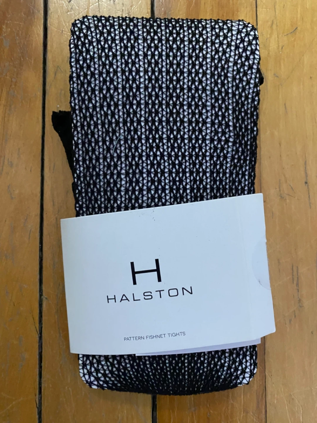 Halston Pattern Fishnet Tights S/M