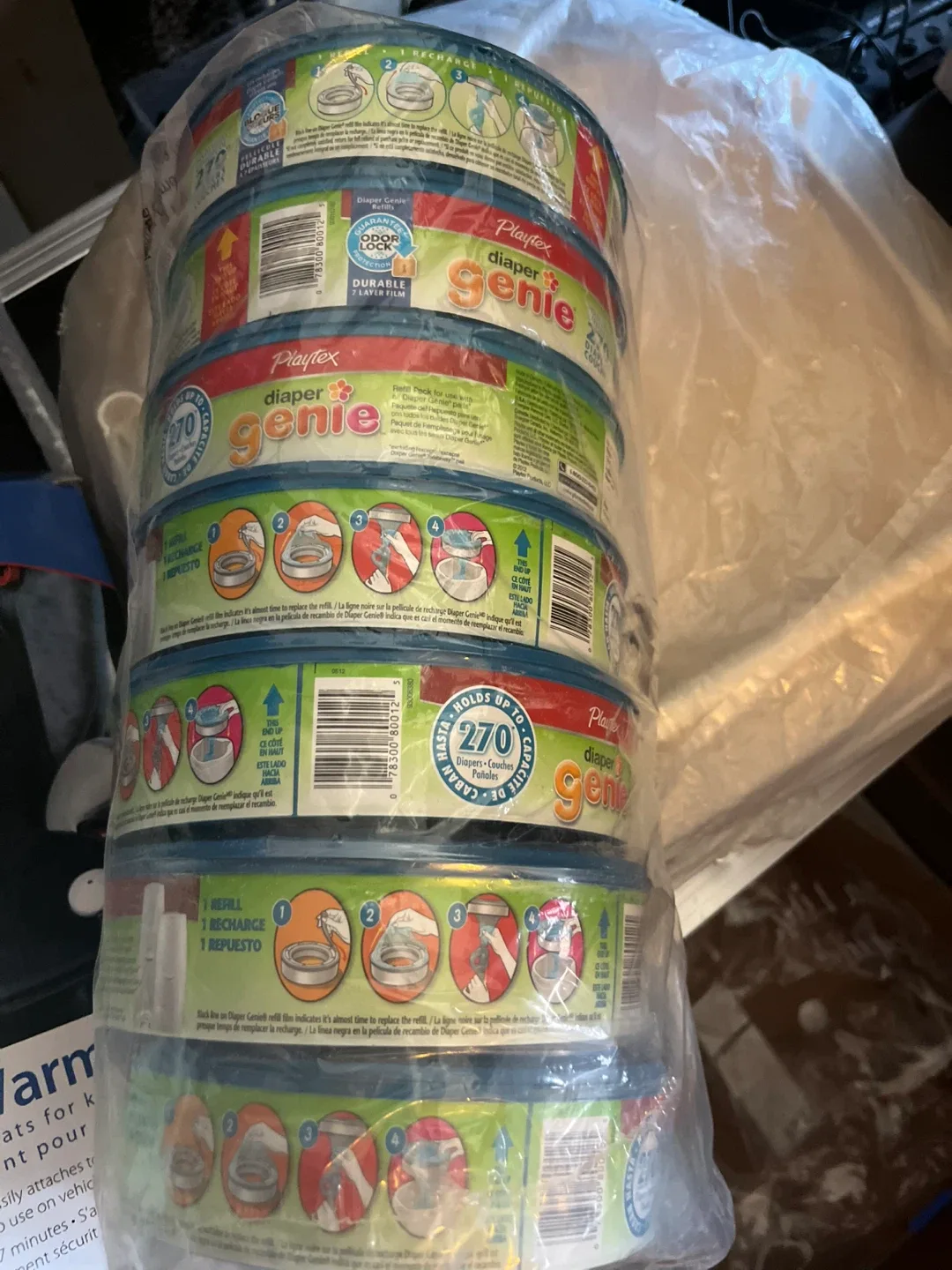 Playtex Diaper Genie Refills - Holds up to 270 Diapers thumbnail