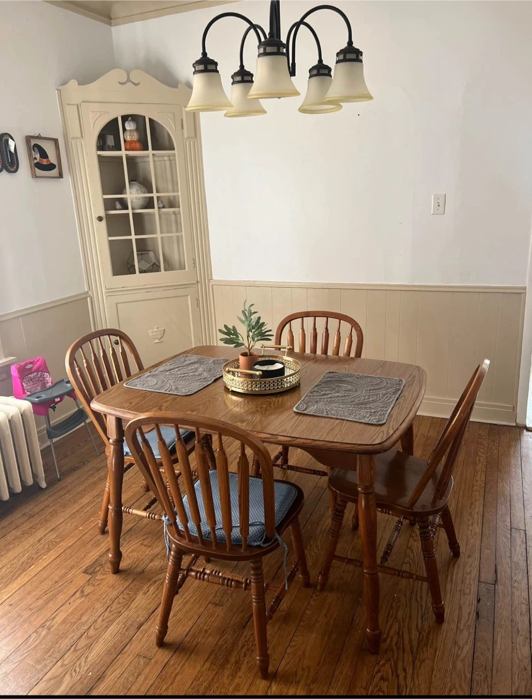 Wooden Dining Table with 4 Chairs - photo 3