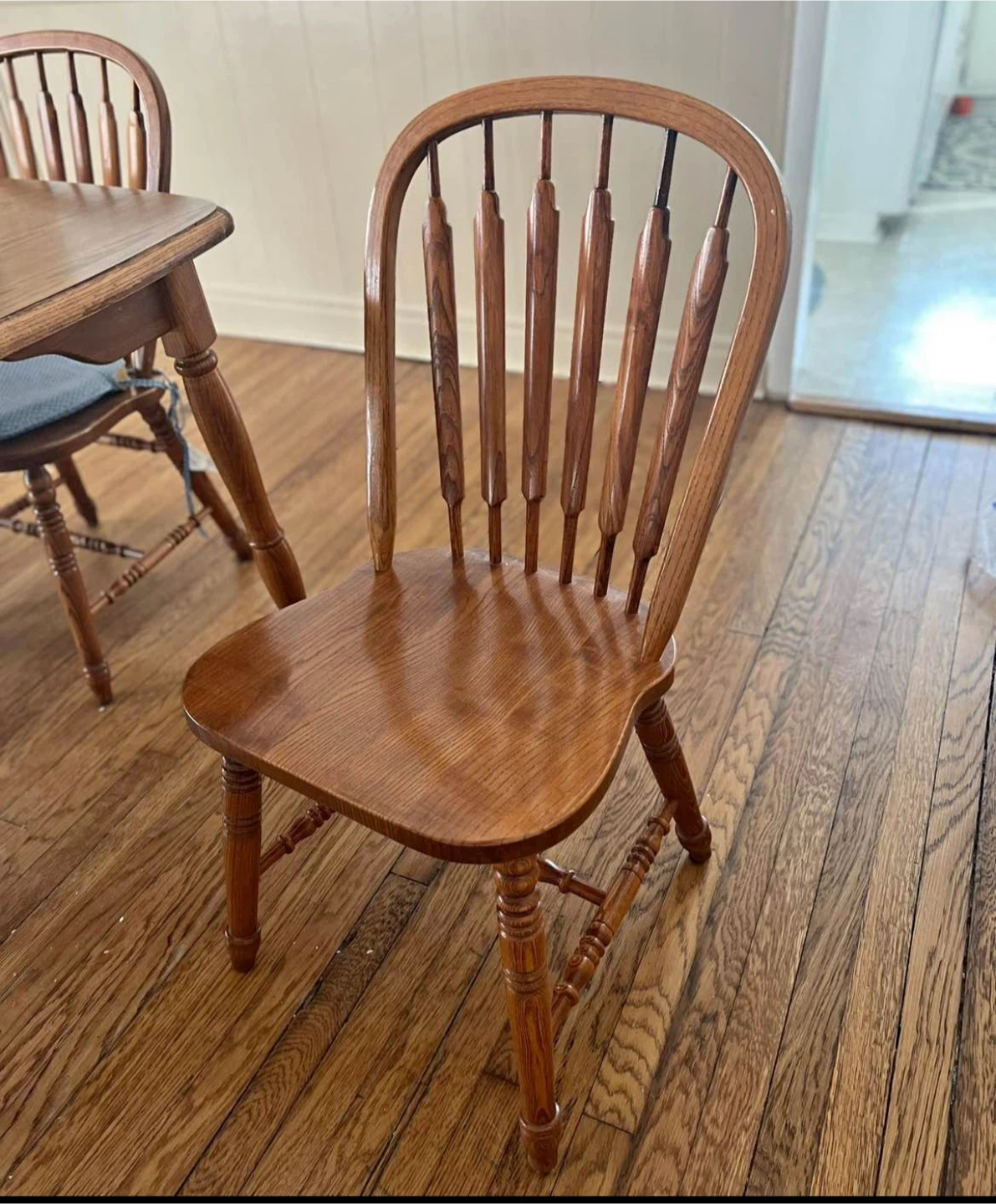 Wooden Dining Table with 4 Chairs