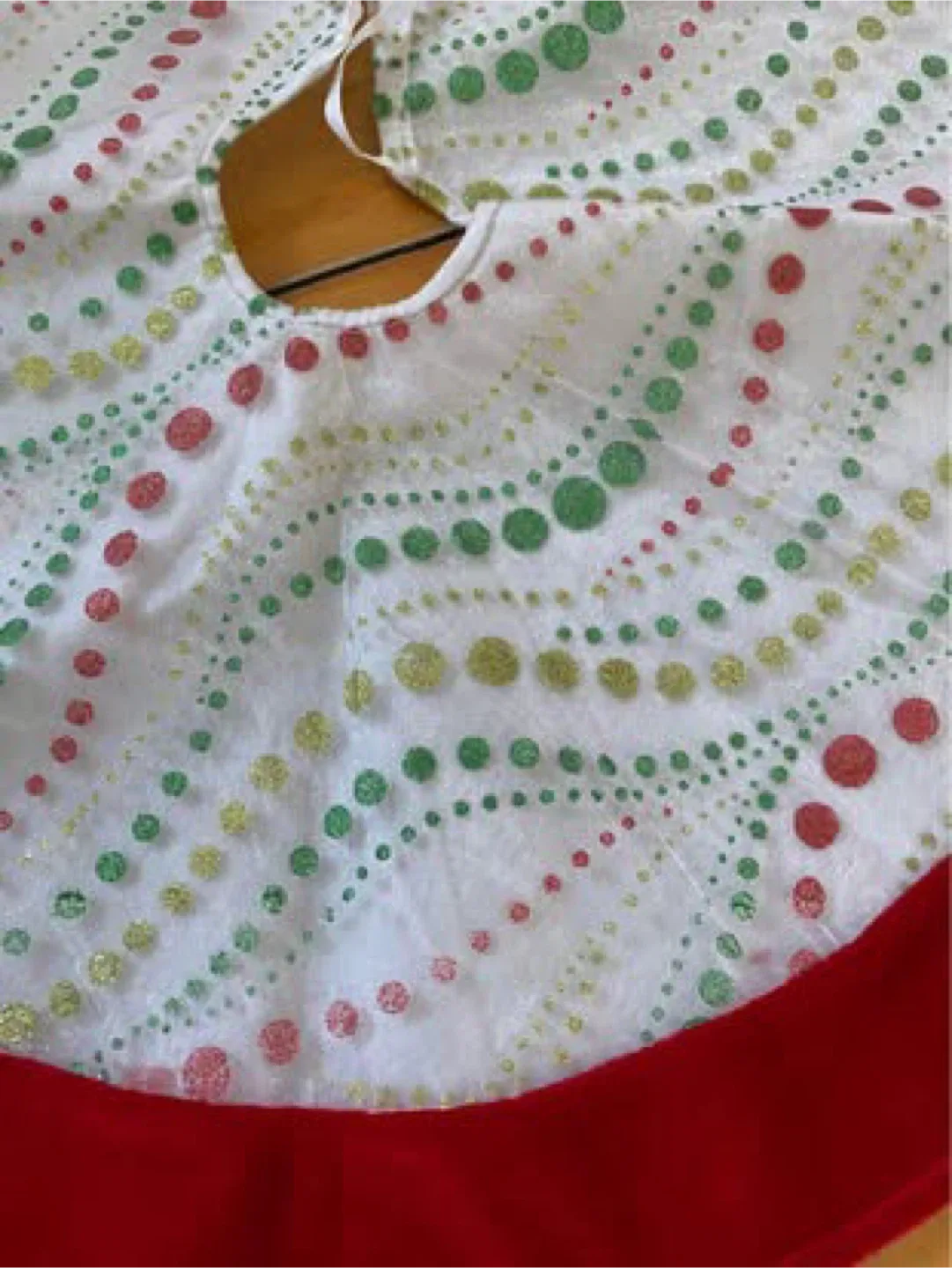 Christmas Tree Skirt - Red, Green, Gold image indicator(2)