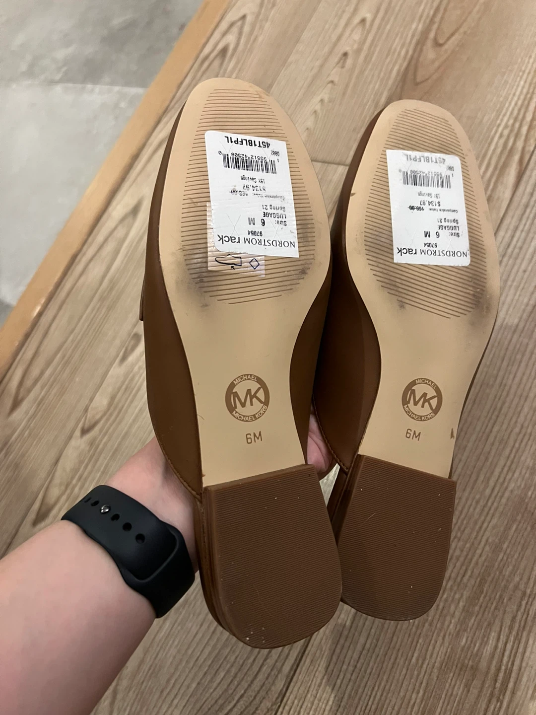 New- Michael Kors Luggage Brown Mules - Size 6 - photo 2