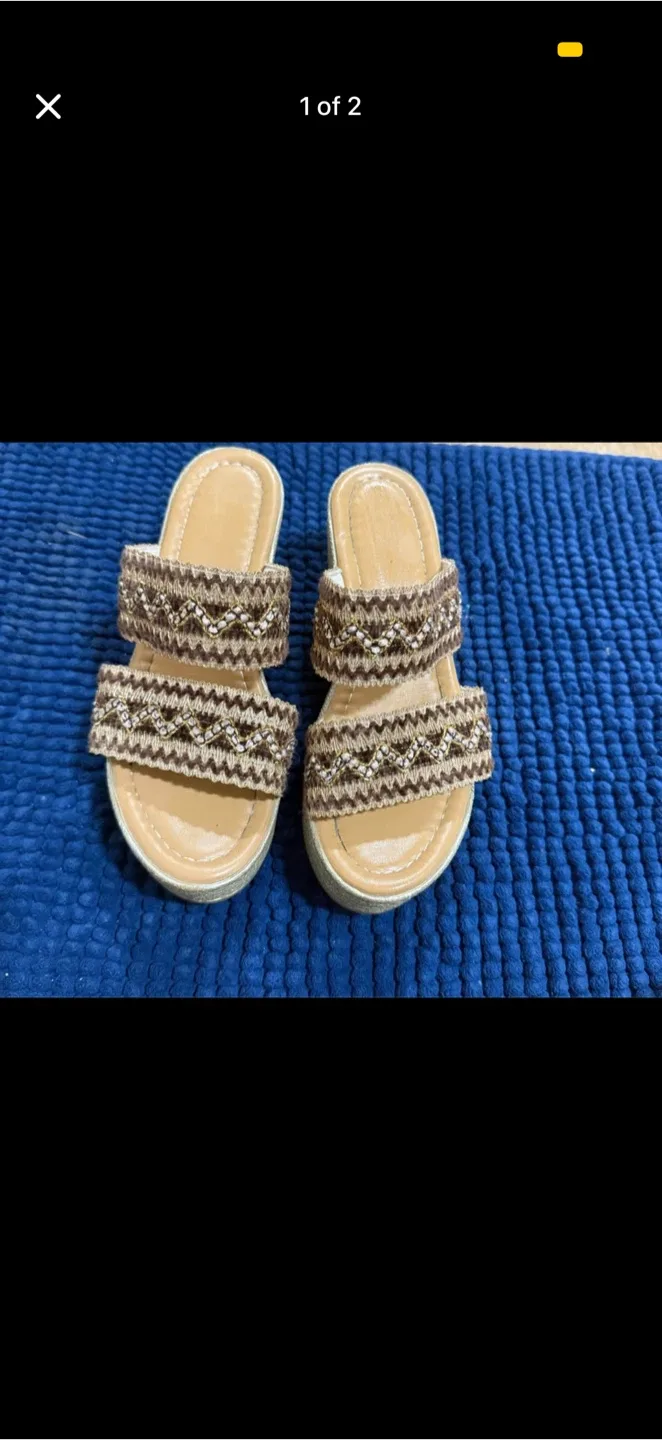 Wedge Sandals - Size 5-5.5
