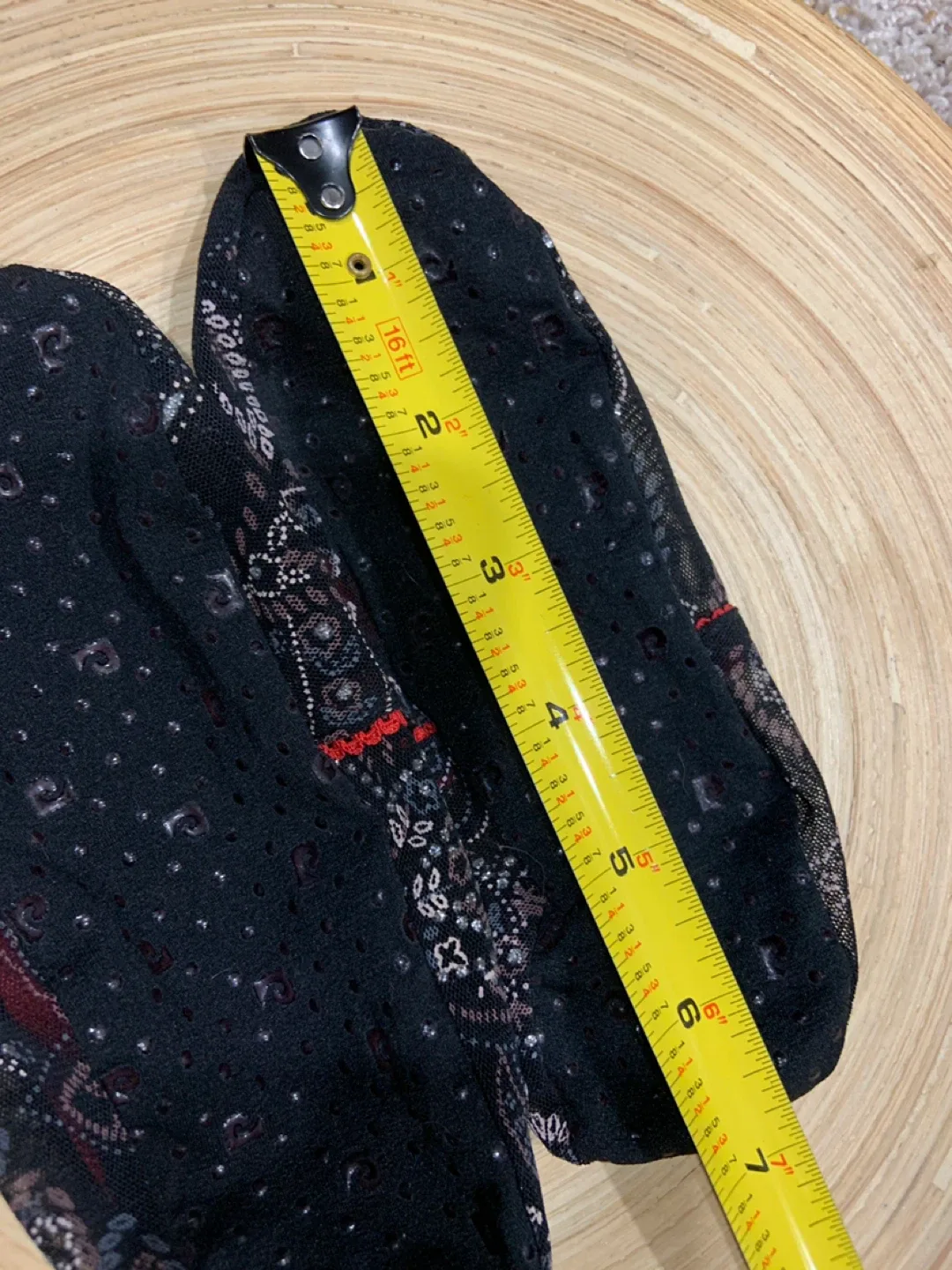 Lacey Black Floral Slippers/Socks image indicator(4)