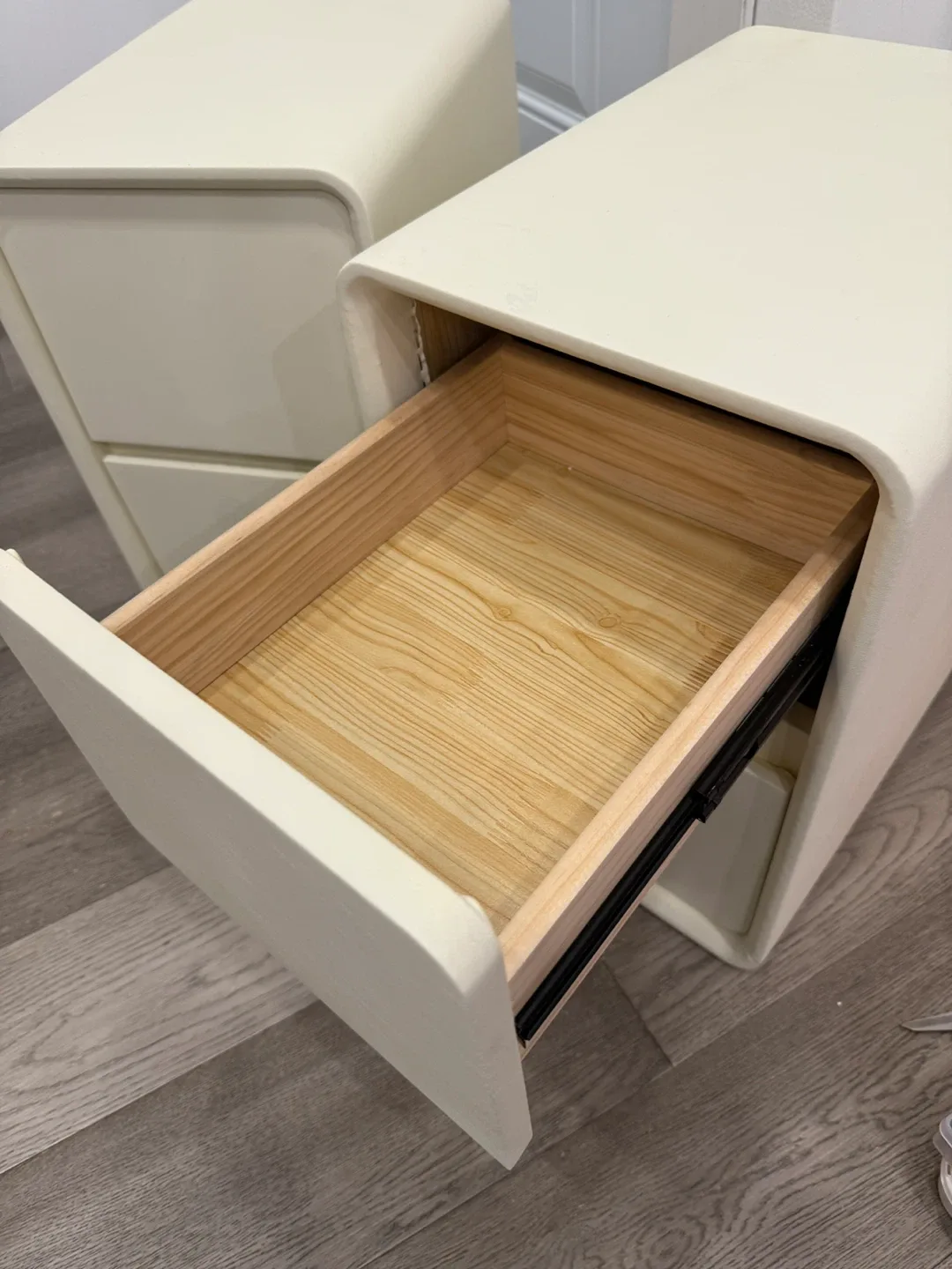 NEW Narrow Nightstand with Drawers image indicator(2)