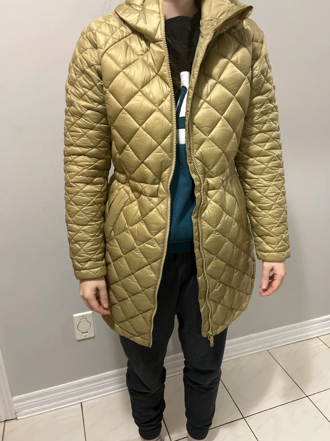 Athleta Down Puffer Coat - Size Small image indicator(2)