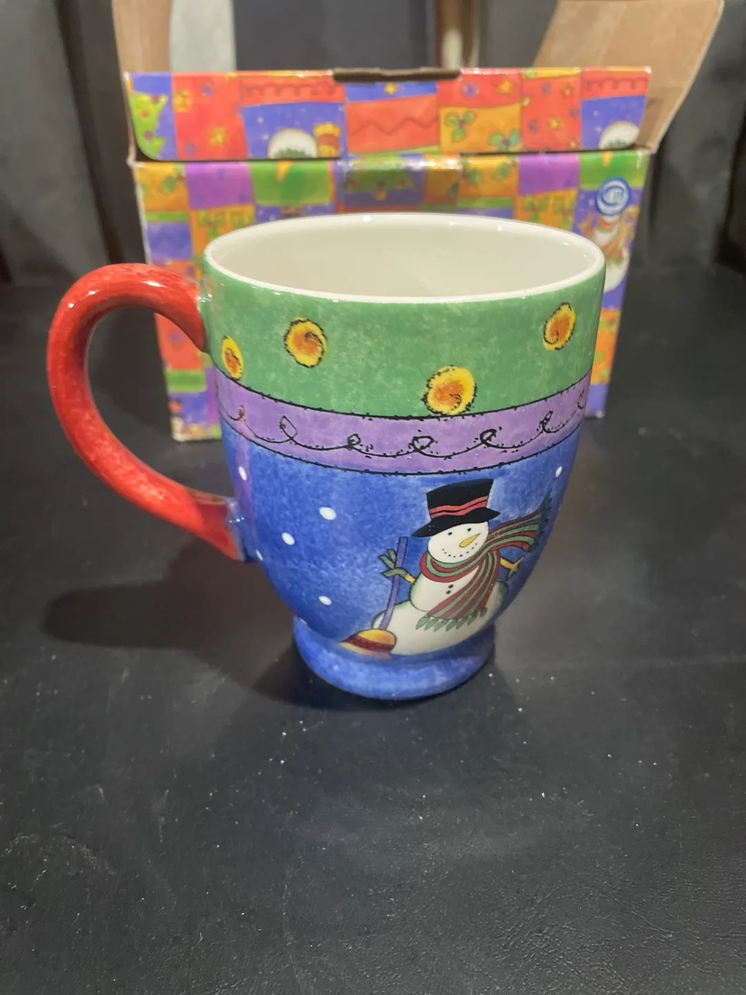 Set of 4 Snowman Christmas Mugs with Box image indicator(3)