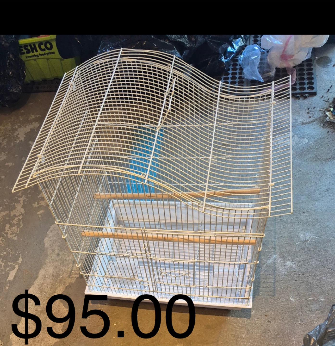 Bird Cage - White, Good Condition