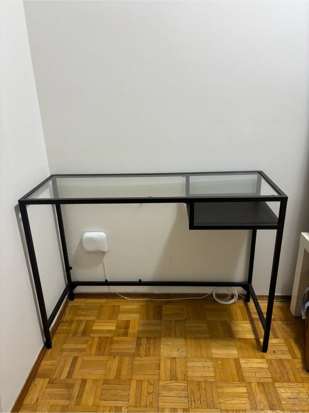 Black Glass Top Hall Table image indicator(2)