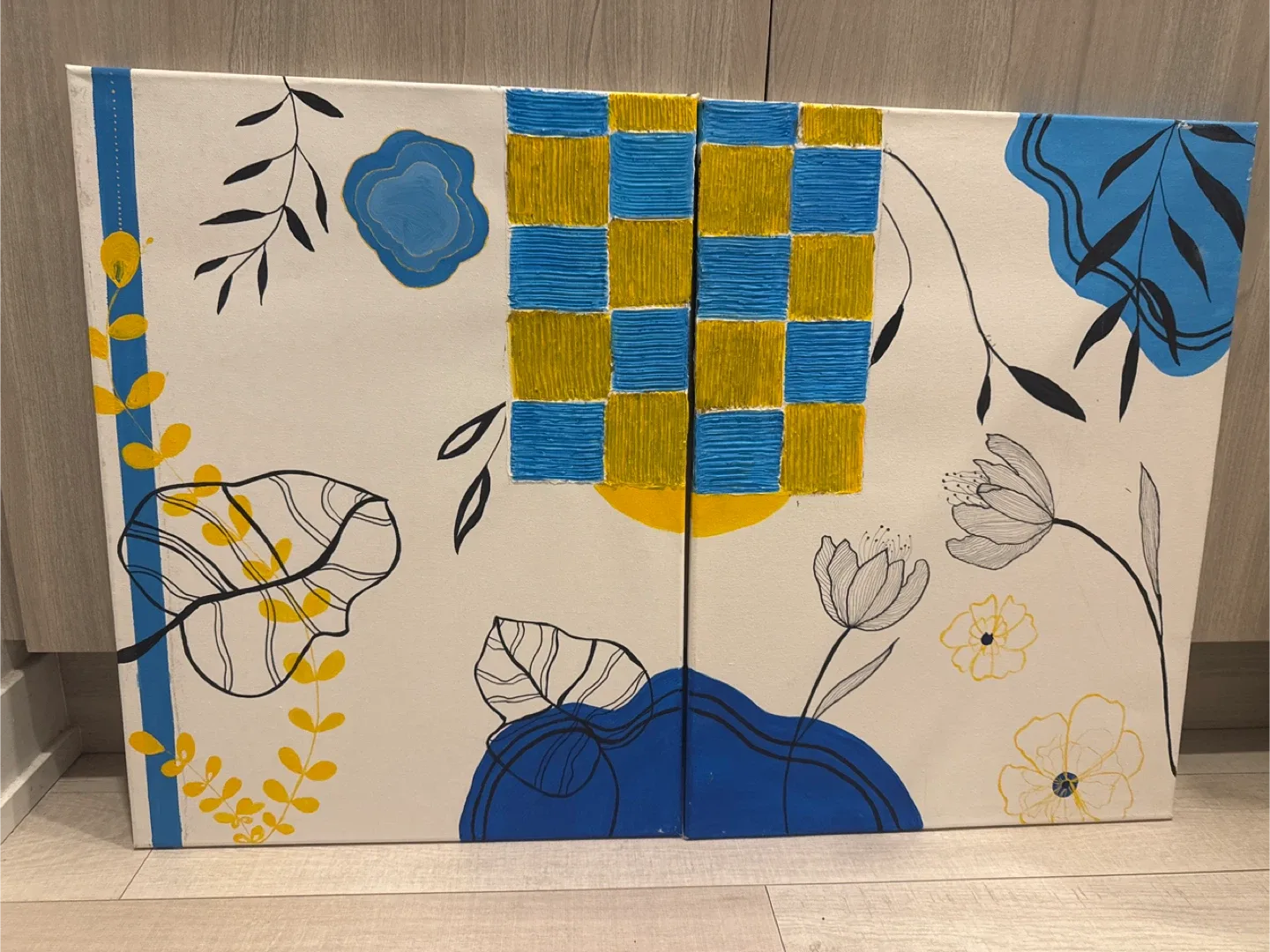 Floral Canvas Wall Art - Set of 2 image indicator(2)