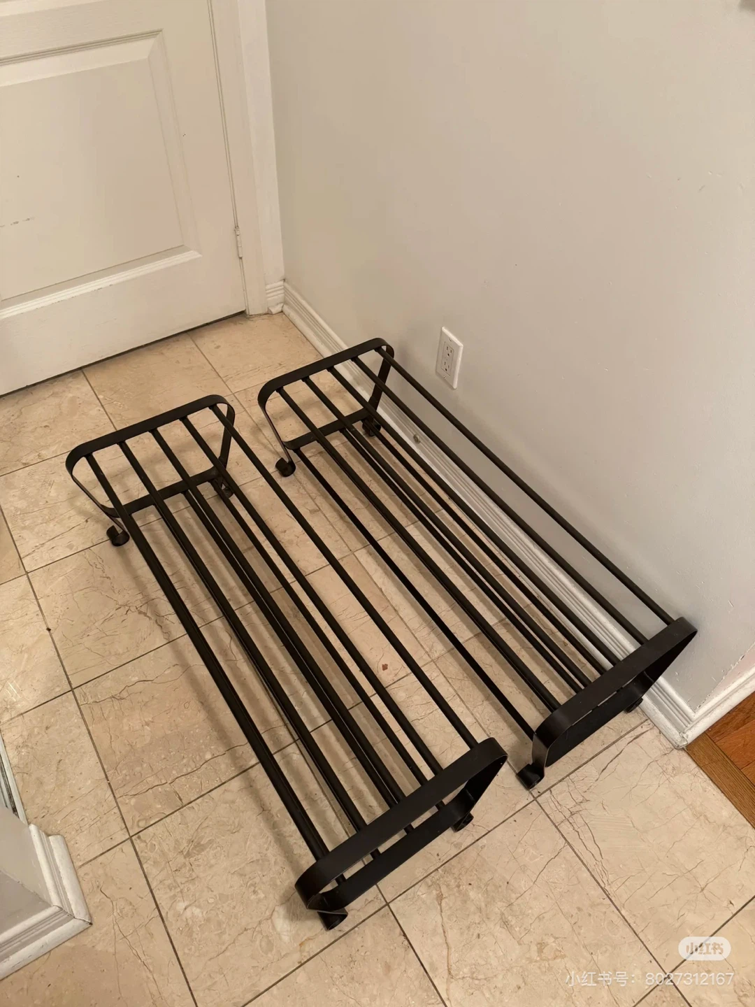 Metal Shoe Rack - Black