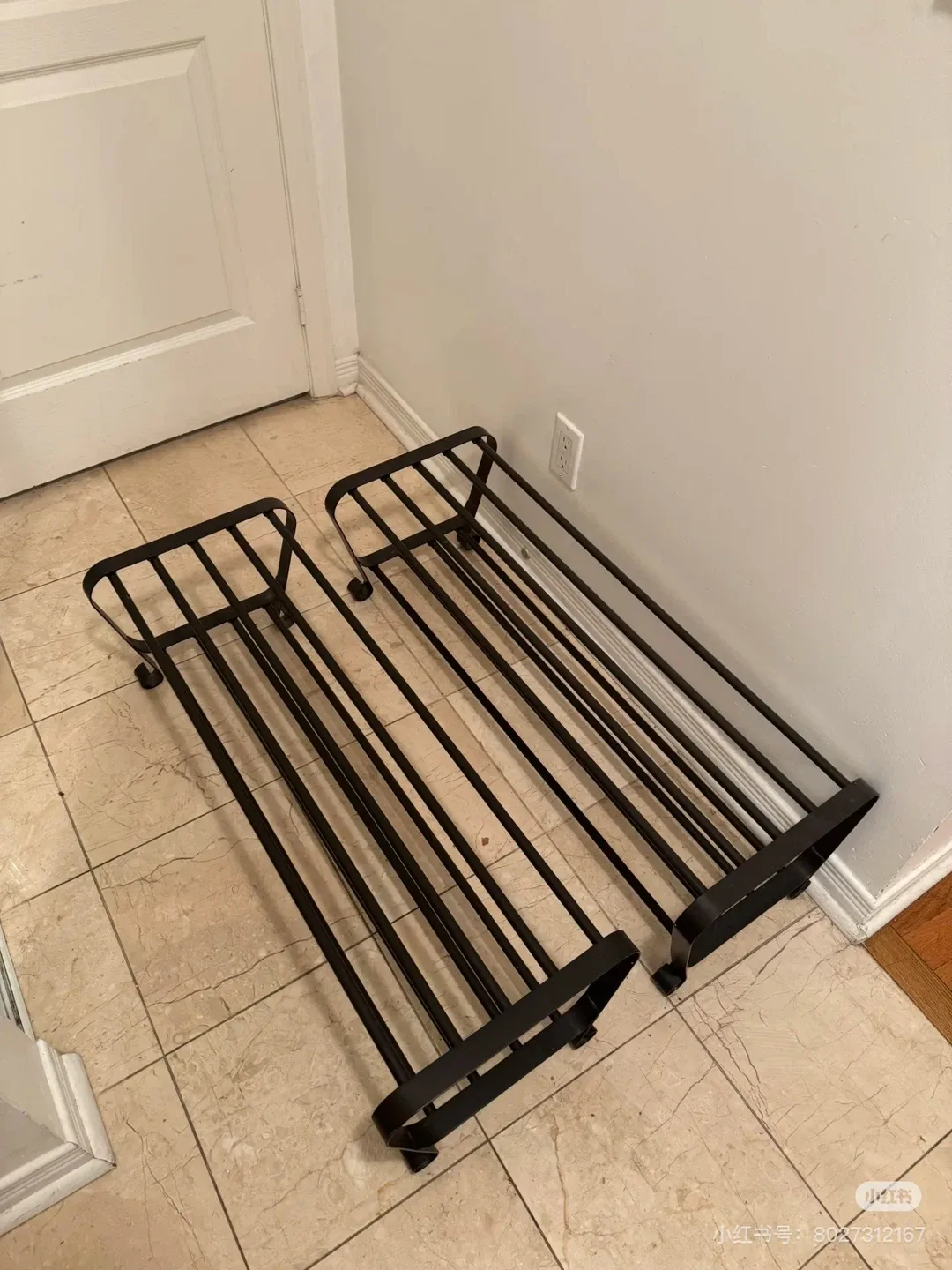Metal Shoe Rack - Black