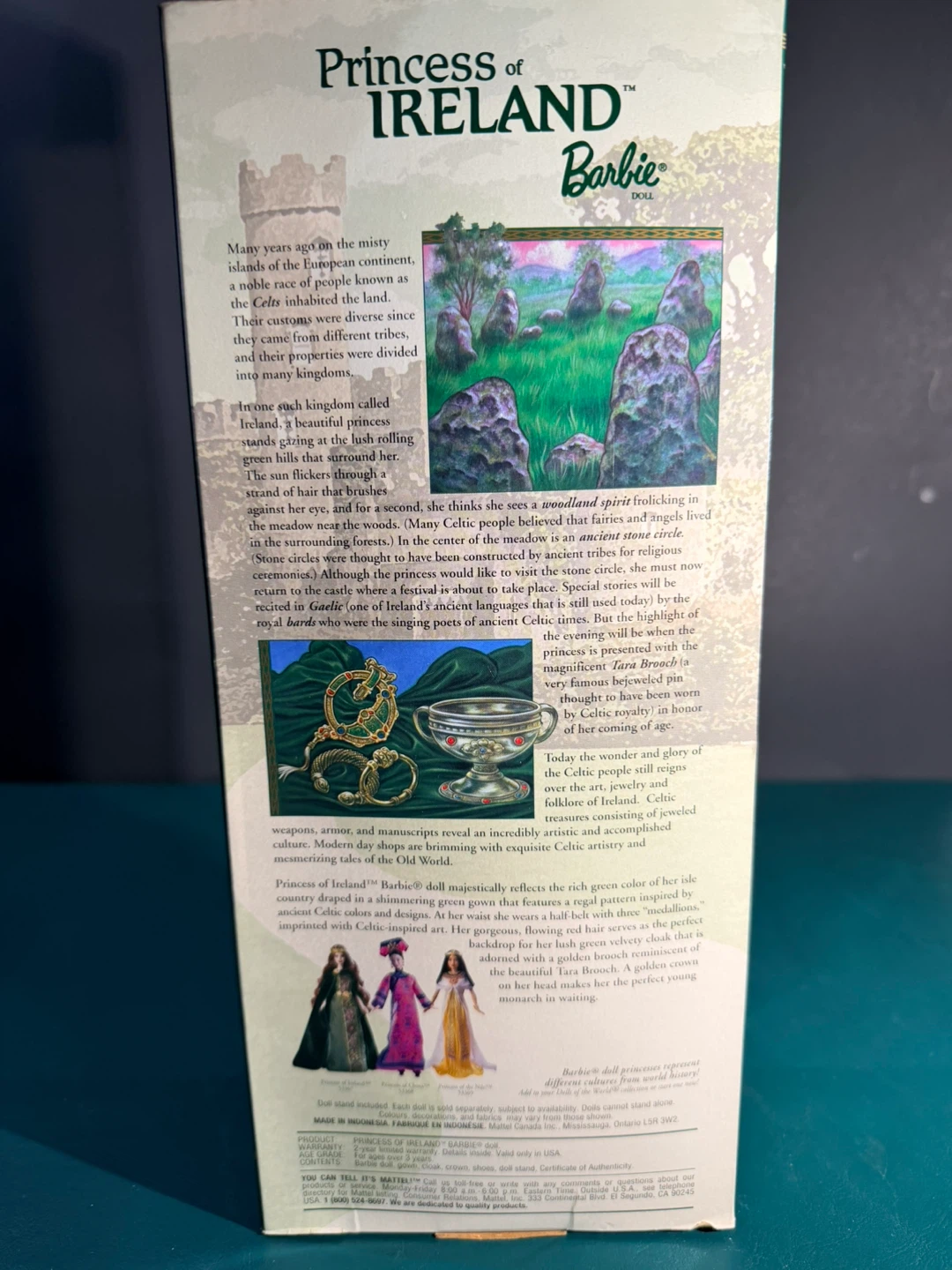 New Barbie Princess of Ireland Doll - photo 3