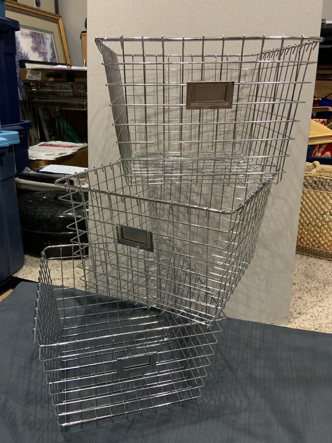 Set of 3 Wire Storage Baskets