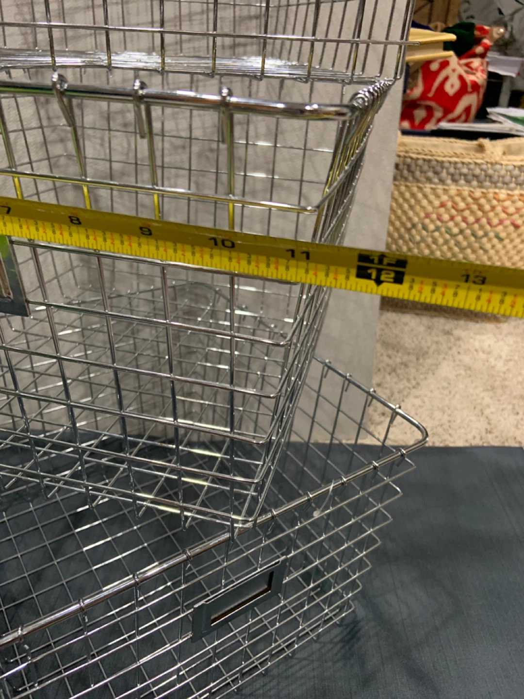 Set of 3 Wire Storage Baskets - photo 5