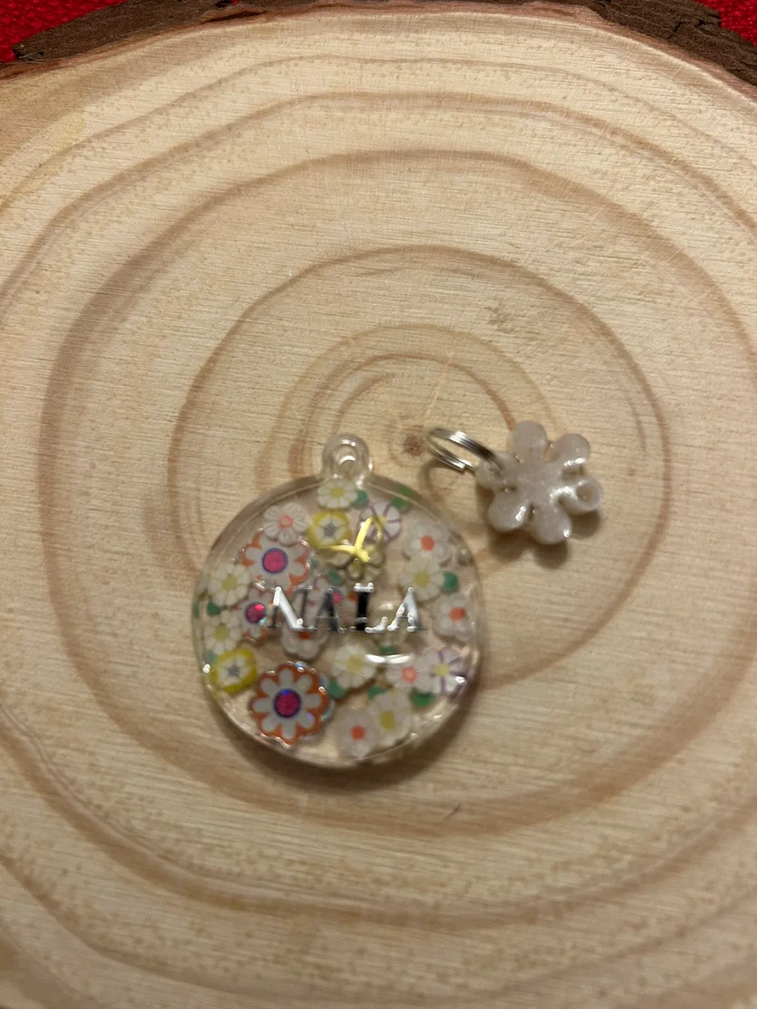 Custom 'Nala' Floral Keychain