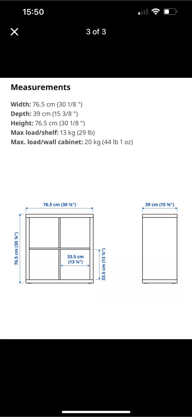 IKEA Black Kallax Shelf Unit image indicator(3)