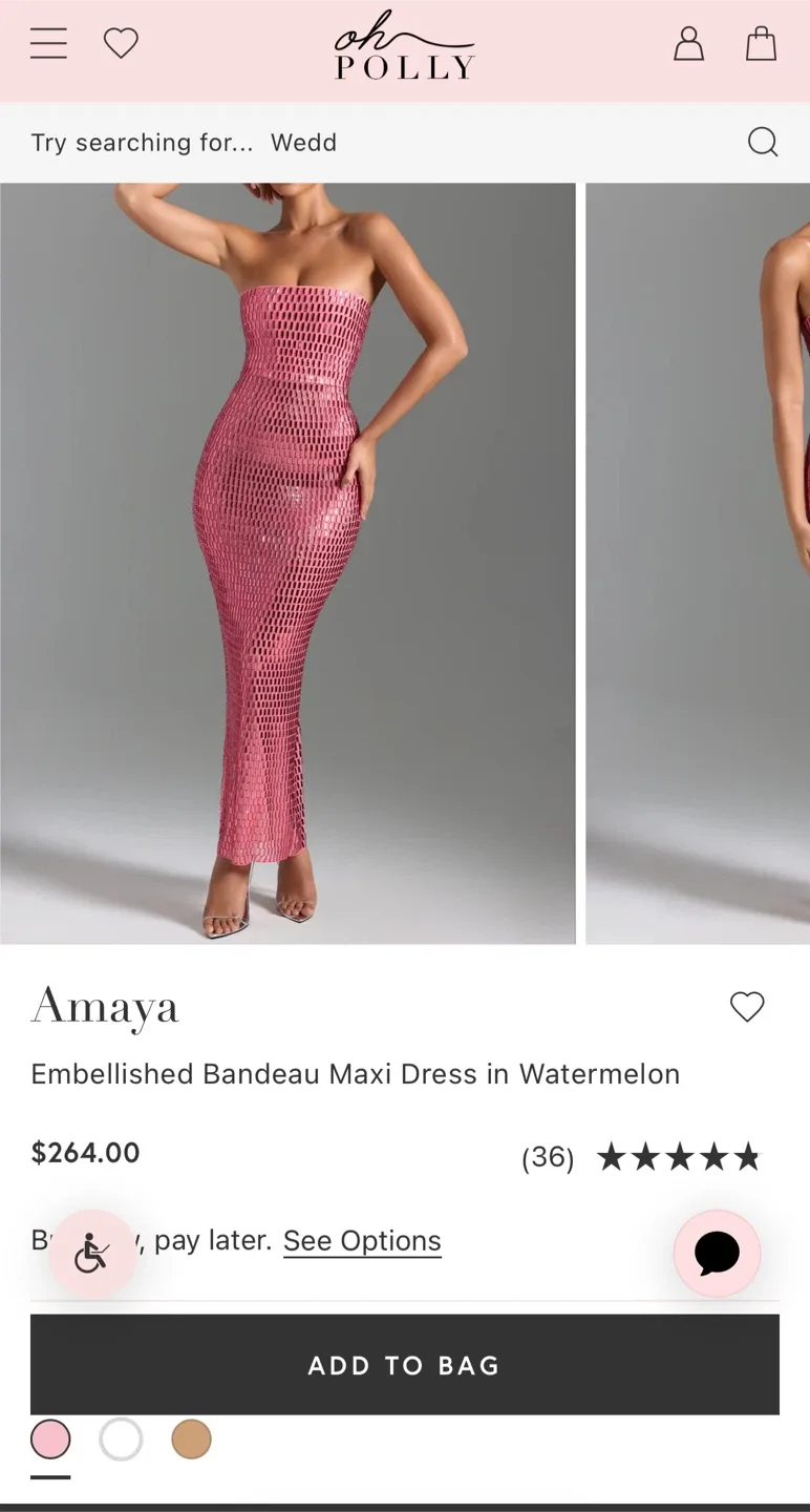 Oh Polly Amaya Maxi Dress - Size 6