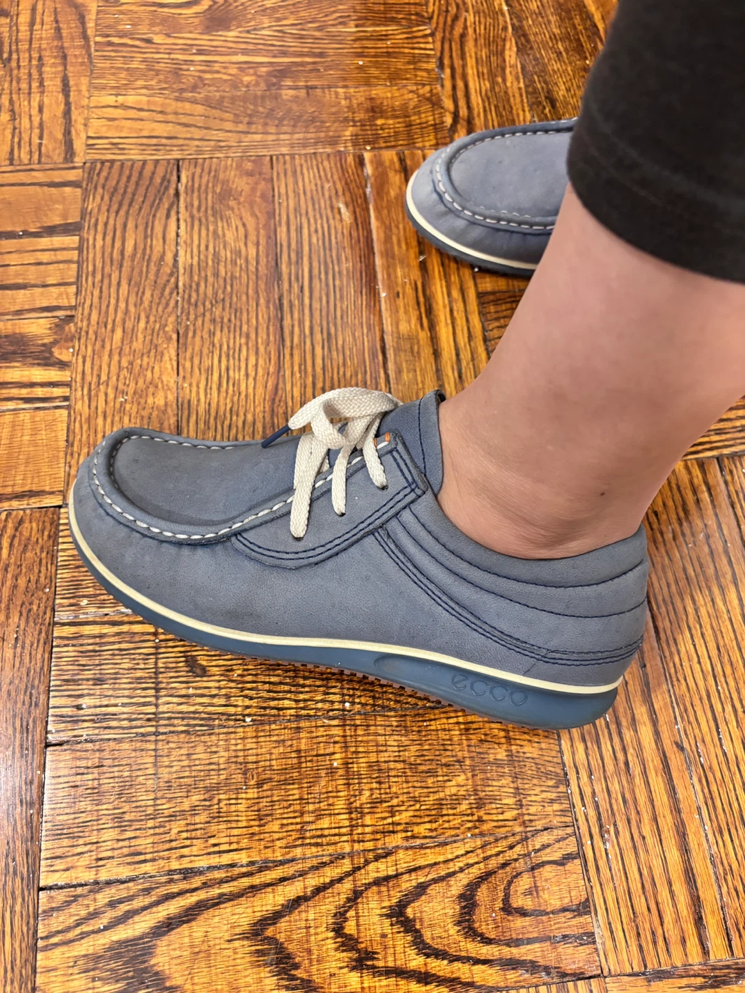 ECCO Blue Leather Women's Shoes Size 39