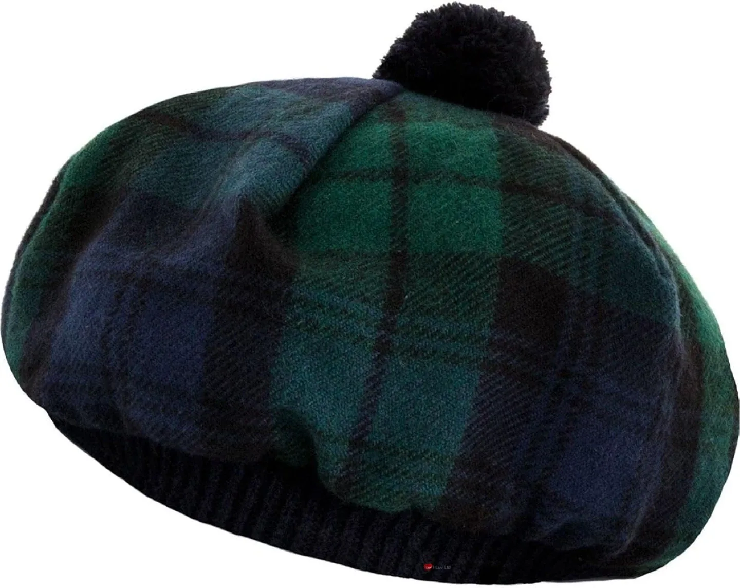 Tammy Hat Tam O' Shanter Black Watch Modern Tartan Lambswool image indicator(2)