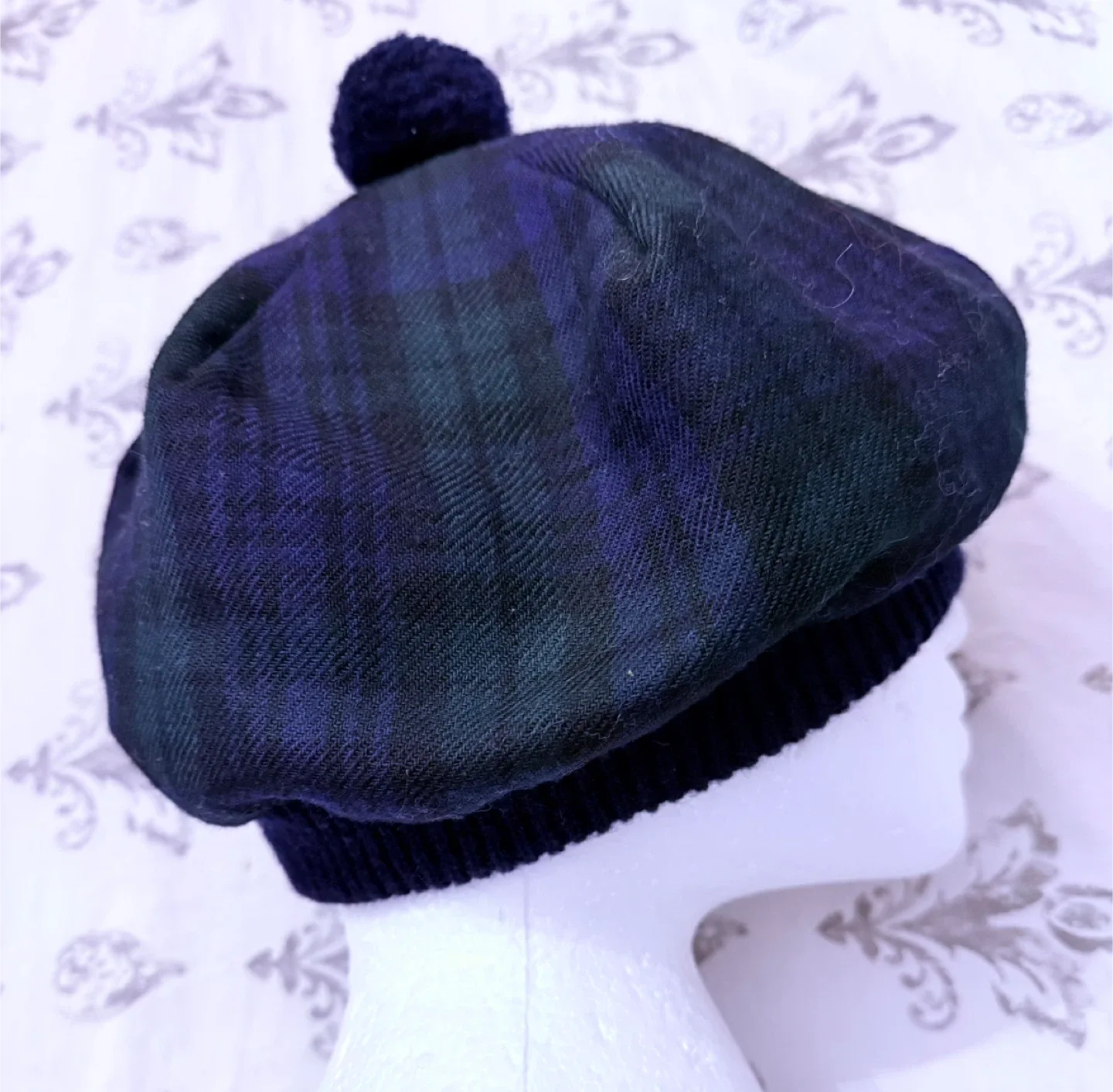 Tammy Hat Tam O' Shanter Black Watch Modern Tartan Lambswool image indicator(3)