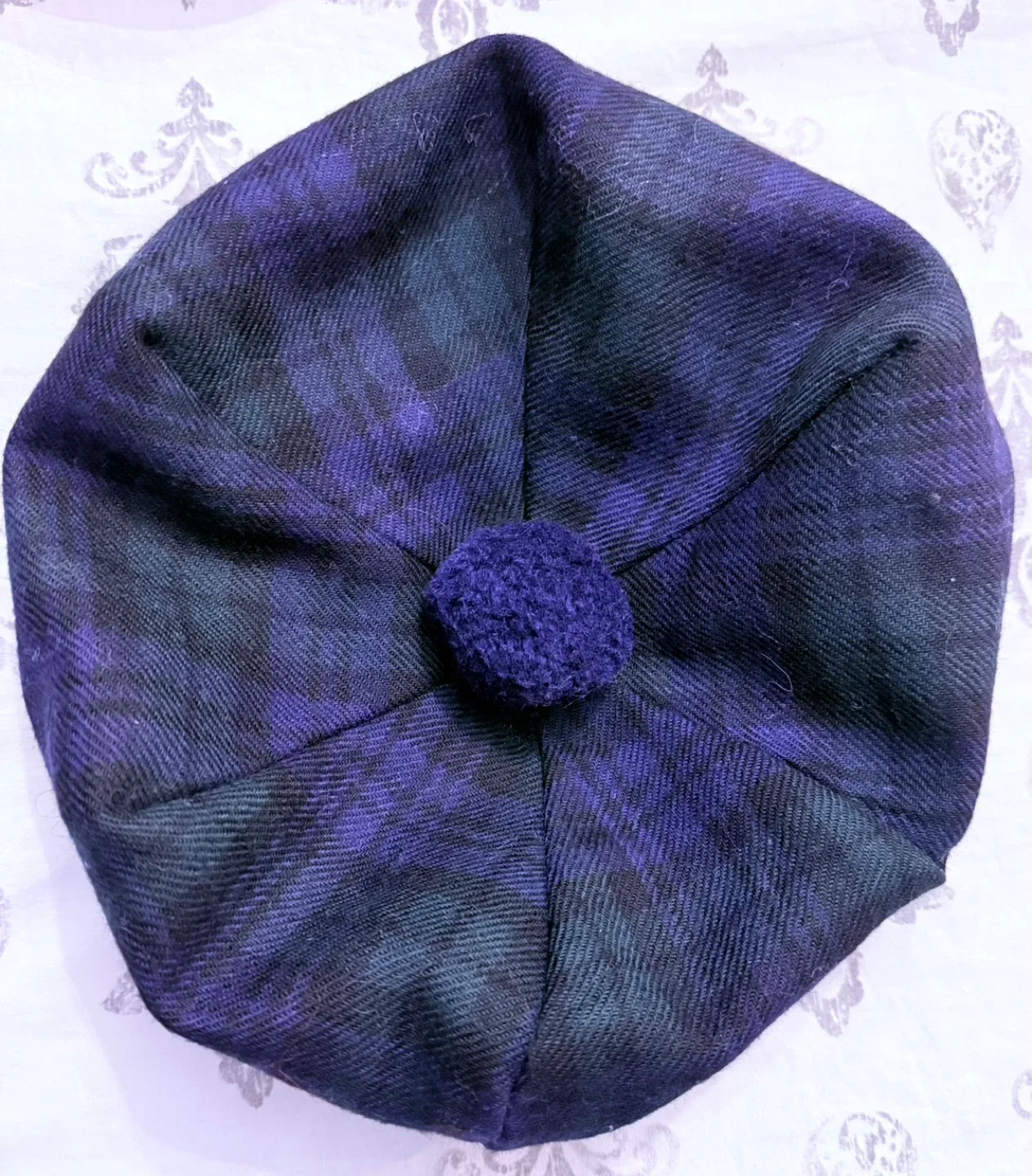 Tammy Hat Tam O' Shanter Black Watch Modern Tartan Lambswool image indicator(7)