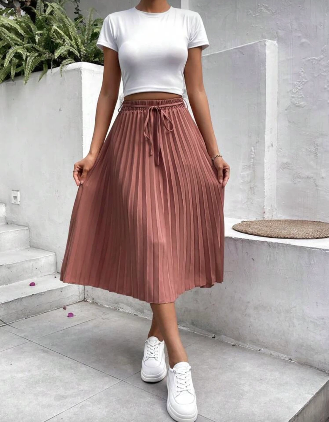 Emery Rose Pleated Skirt - Size L - photo 3