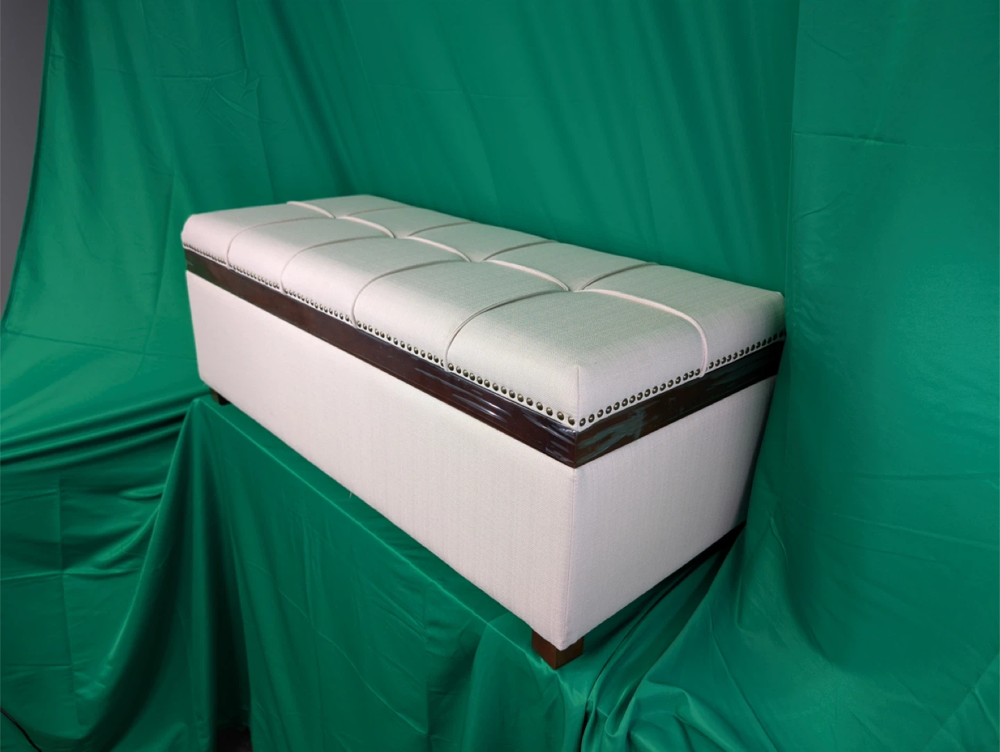 Upholstered Storage Ottoman Bench