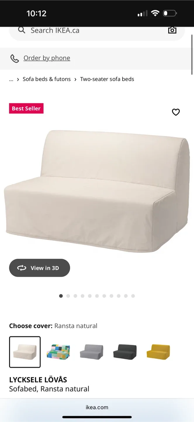 Two-Seater SofaBed from IKEA - Barely Used image indicator(2)