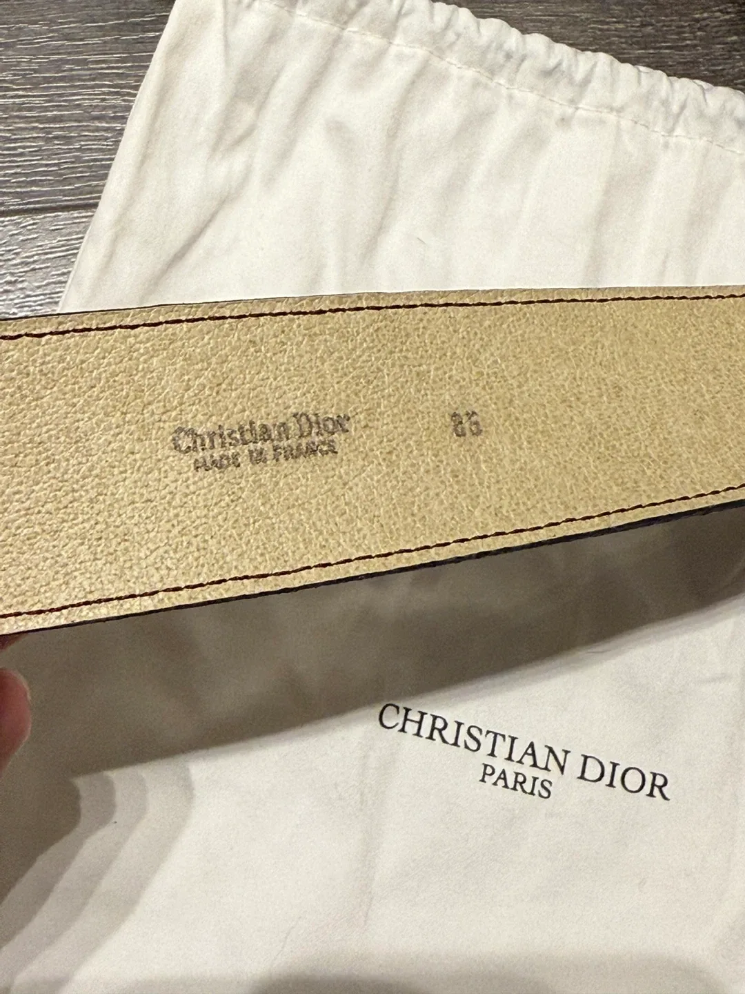 Christian Dior Paris Belt Size 85 Made in France image indicator(2)