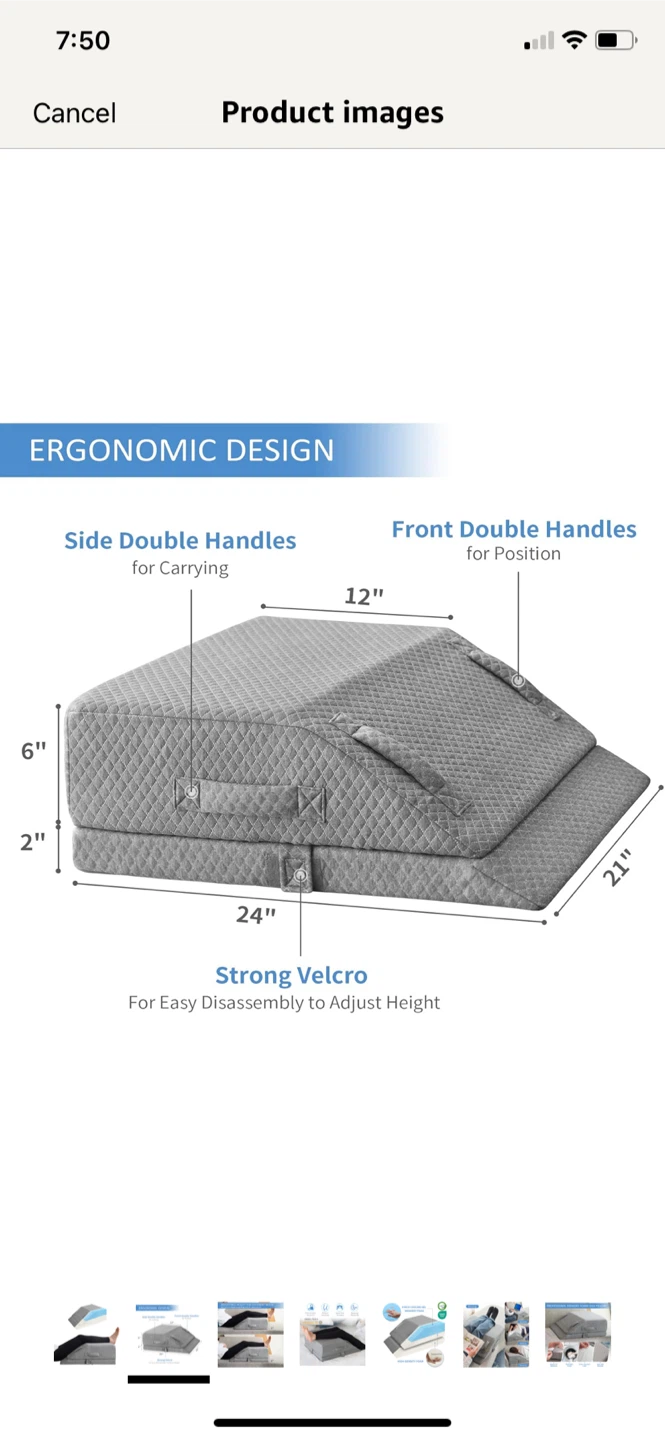 New- Adjustable Leg Elevation Pillow - photo 2
