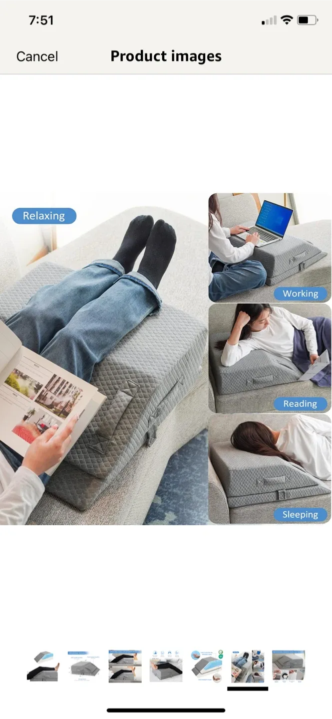New- Adjustable Leg Elevation Pillow image indicator(5)