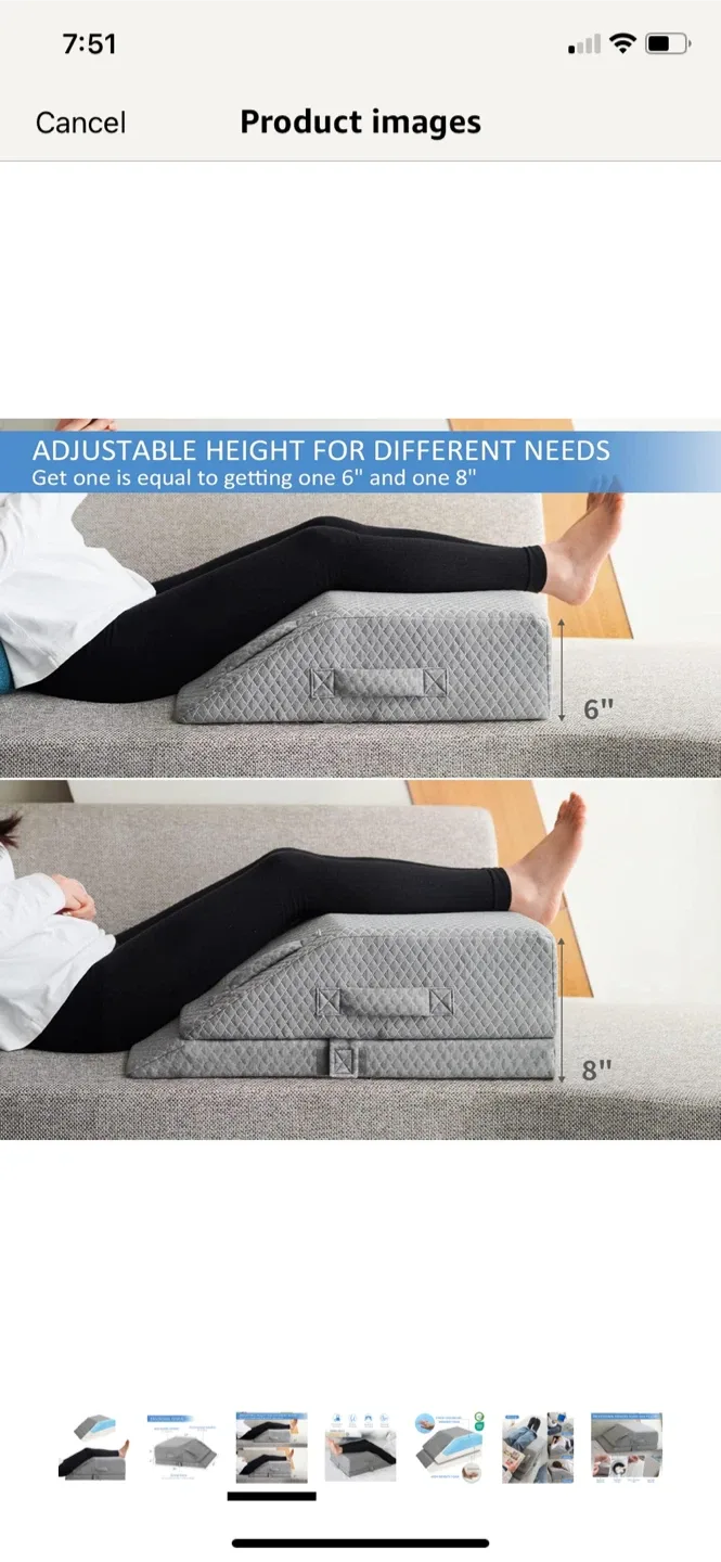 New- Adjustable Leg Elevation Pillow image indicator(3)