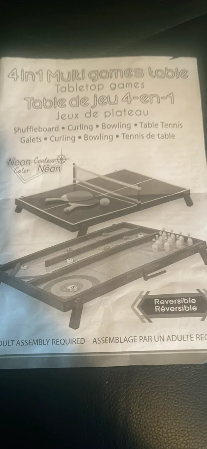 4-in-1 Multi Games Tabletop Set image indicator(4)