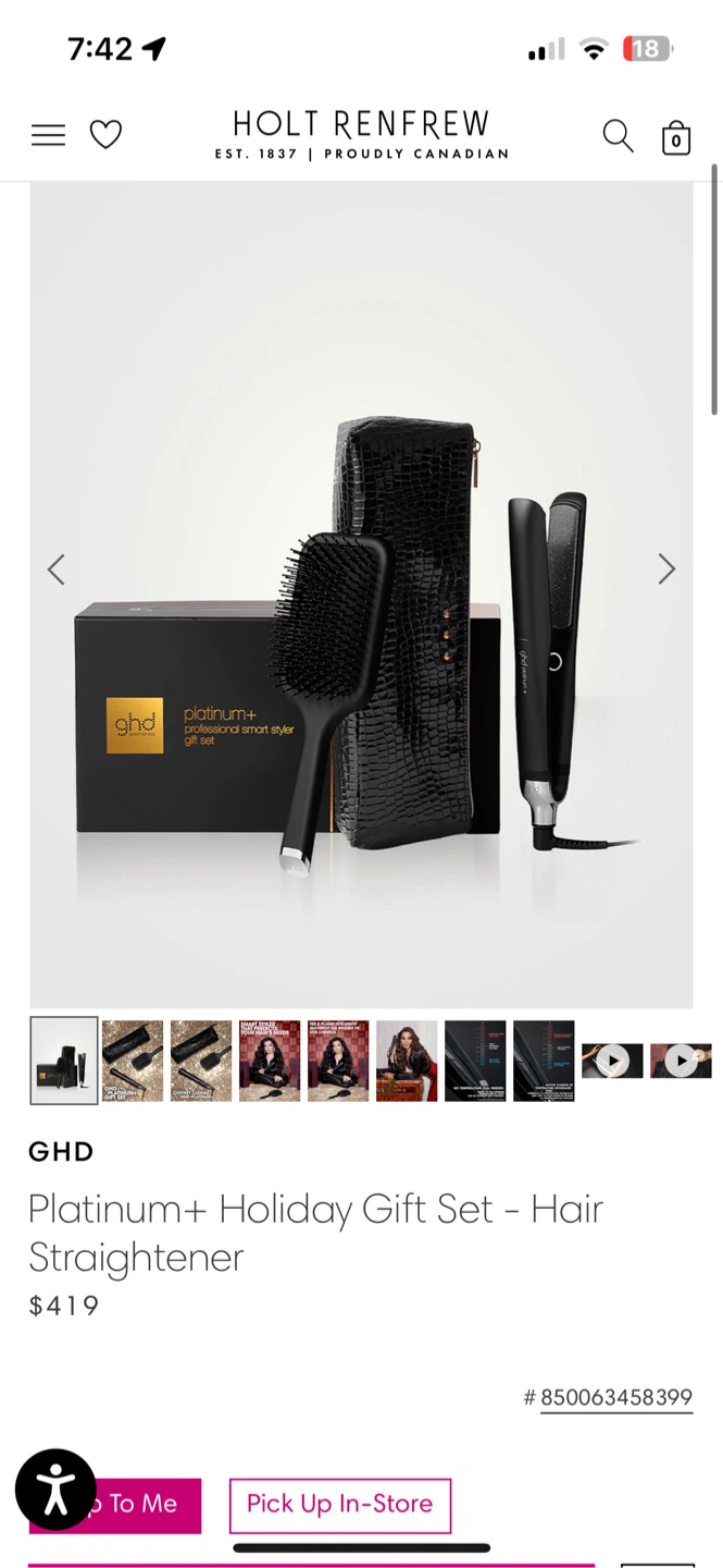 GHD Platinum+ Professional Smart Styler Gift Set - NEW - photo 4