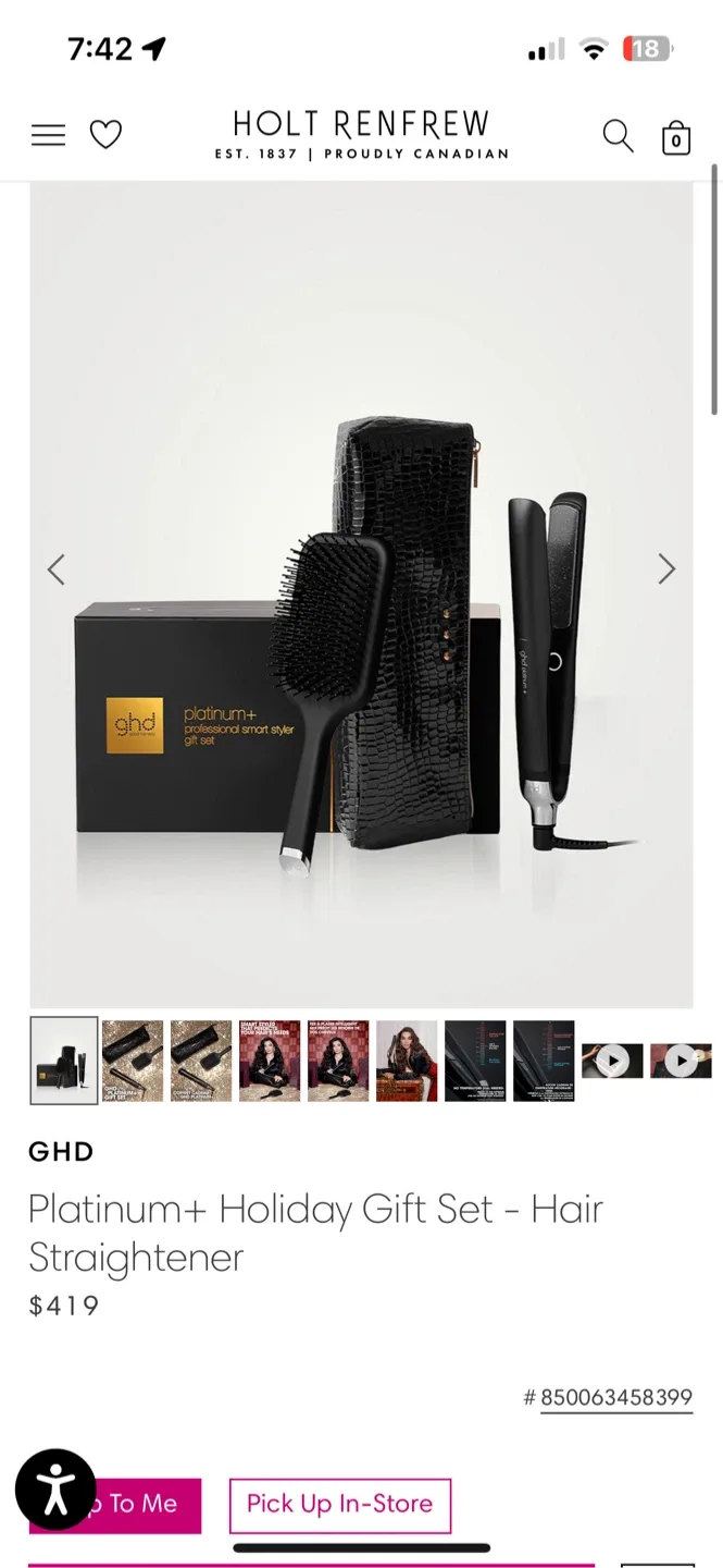 GHD Platinum+ Professional Smart Styler Gift Set - NEW image indicator(4)