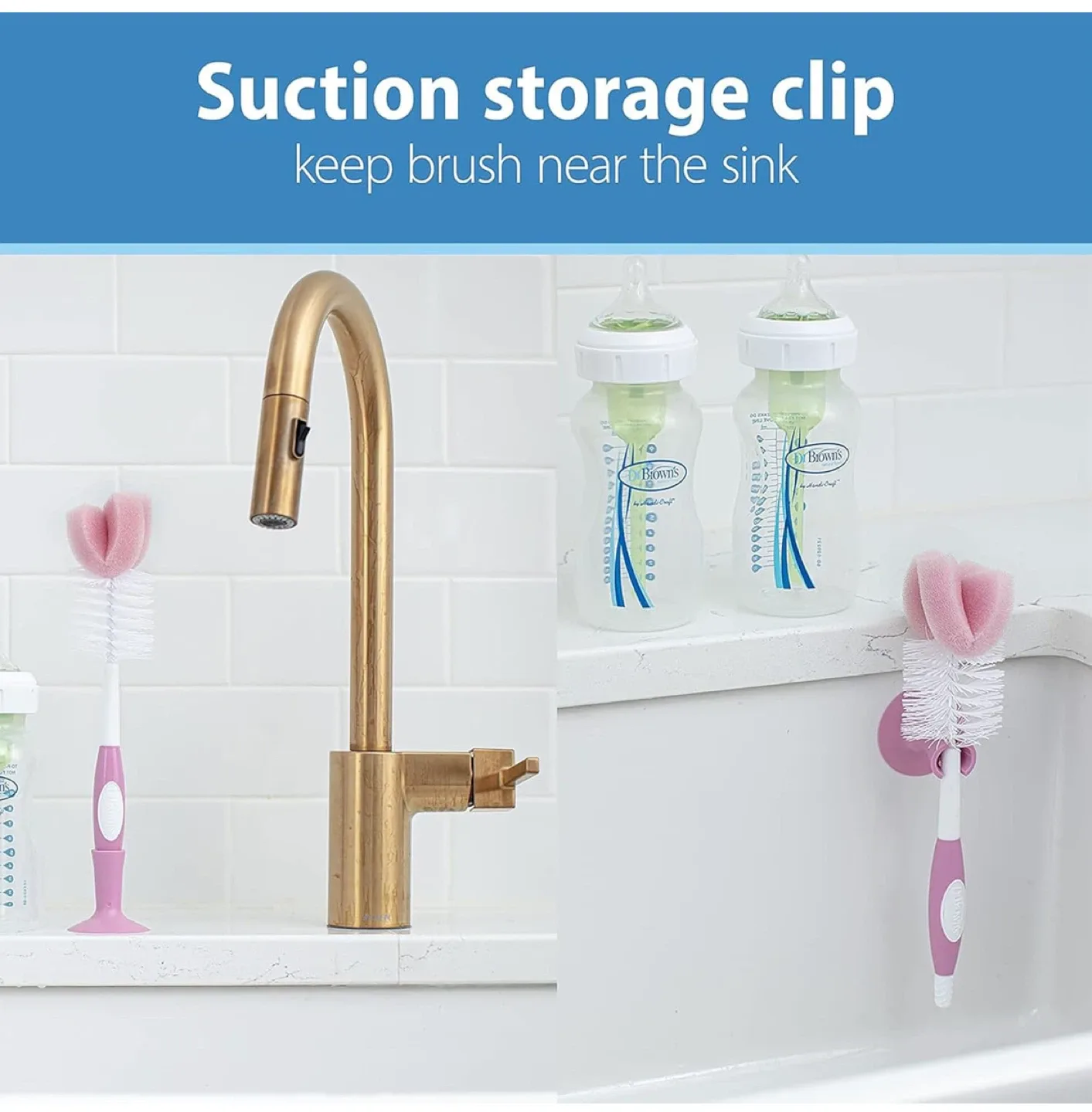 Dr. Brown's Baby Bottle Brush - Pink image indicator(4)