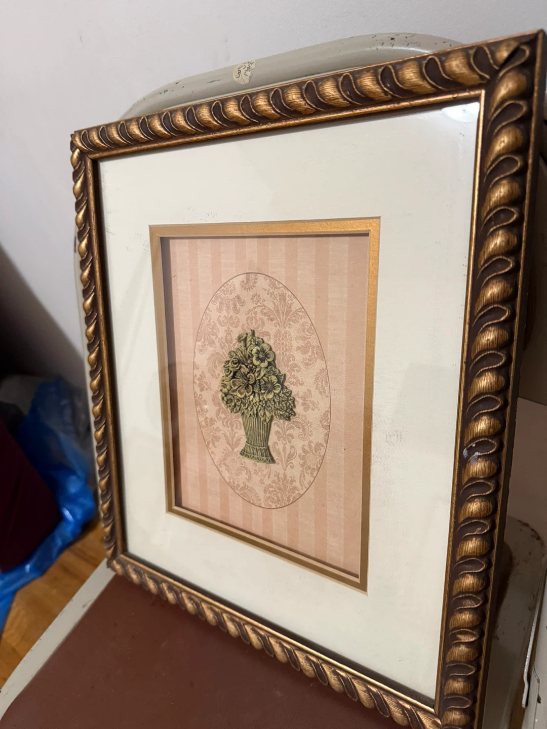 Vintage Framed Floral Print - photo 2