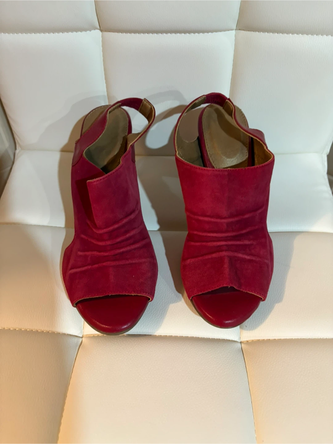 Red Suede Heels