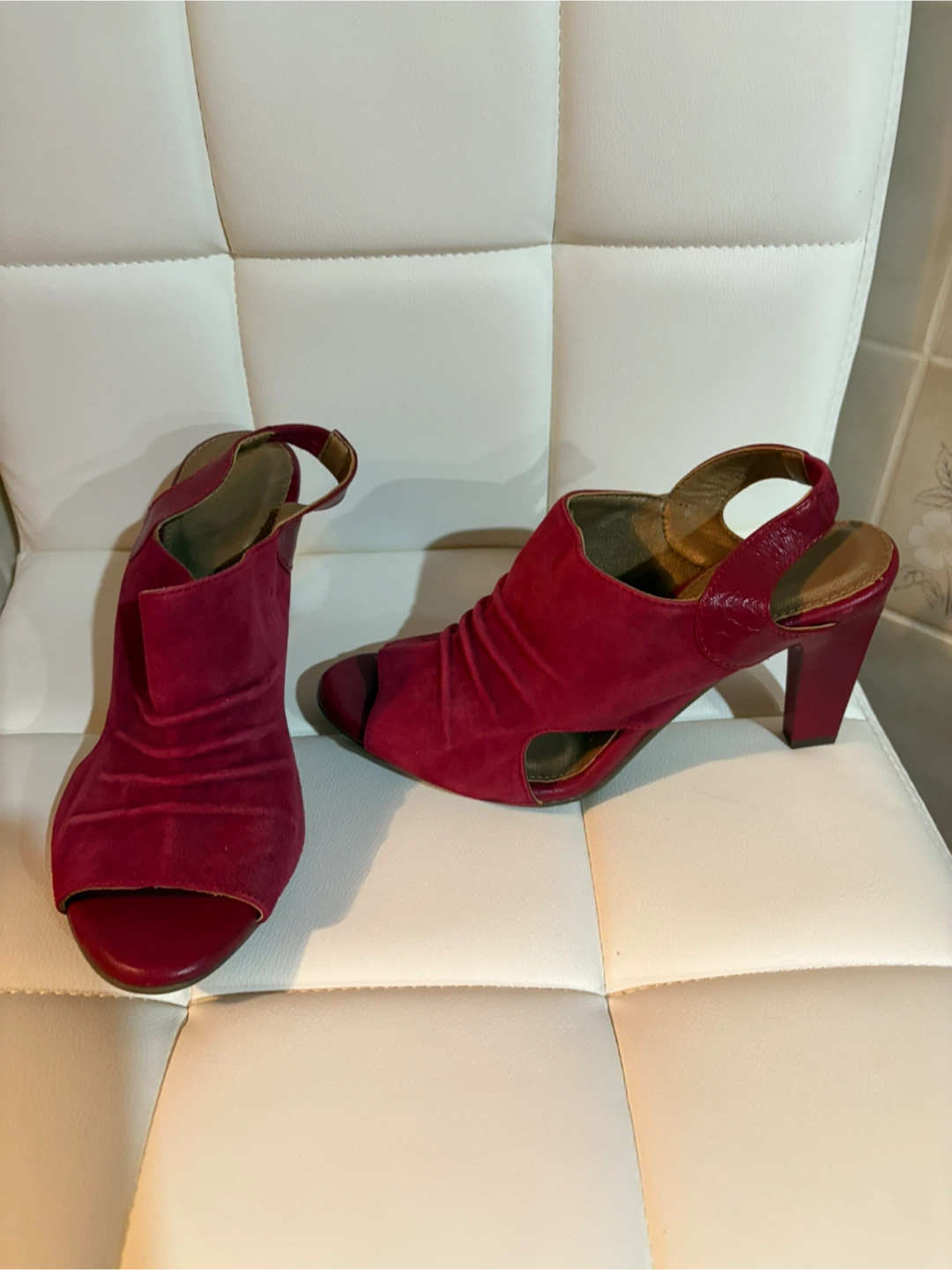 Red Suede Heels - photo 2
