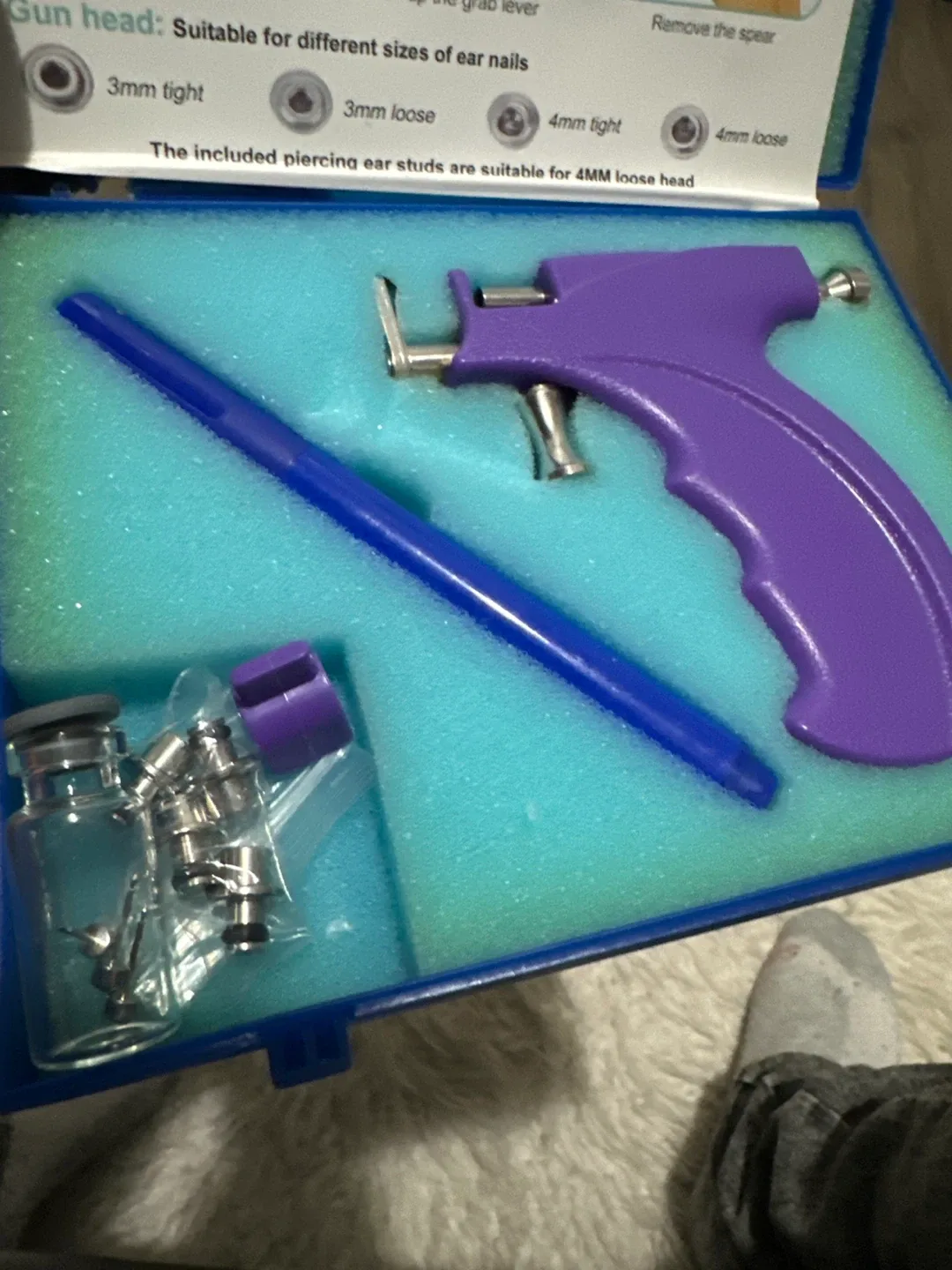 Ear Piercing Gun Kit - Purple image indicator(2)