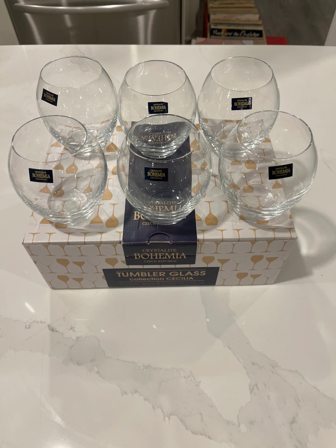 Crystalite Bohemia Tumbler Glasses Cecilia (Set of 6)