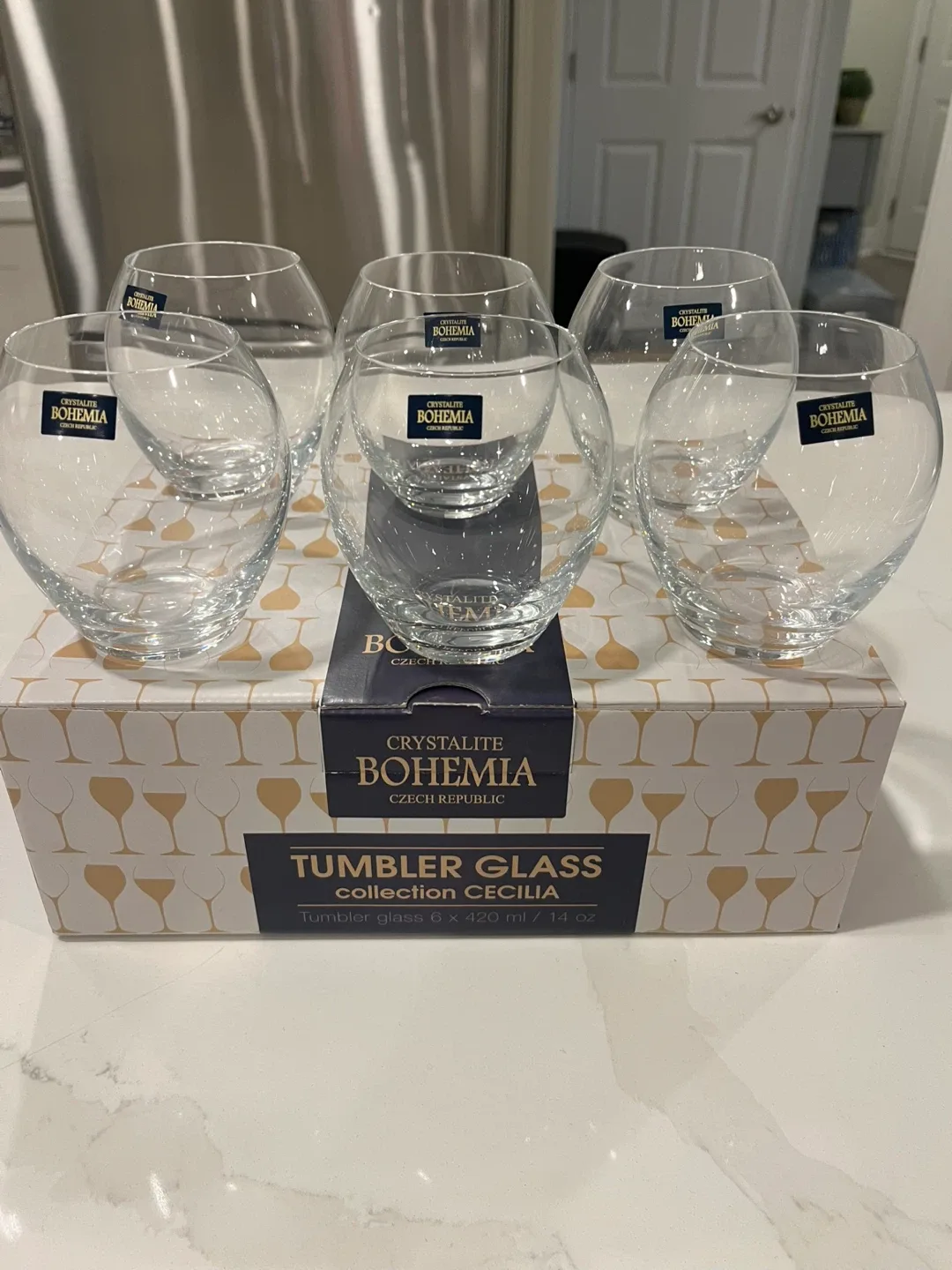Crystalite Bohemia Tumbler Glasses Cecilia (Set of 6) image indicator(2)