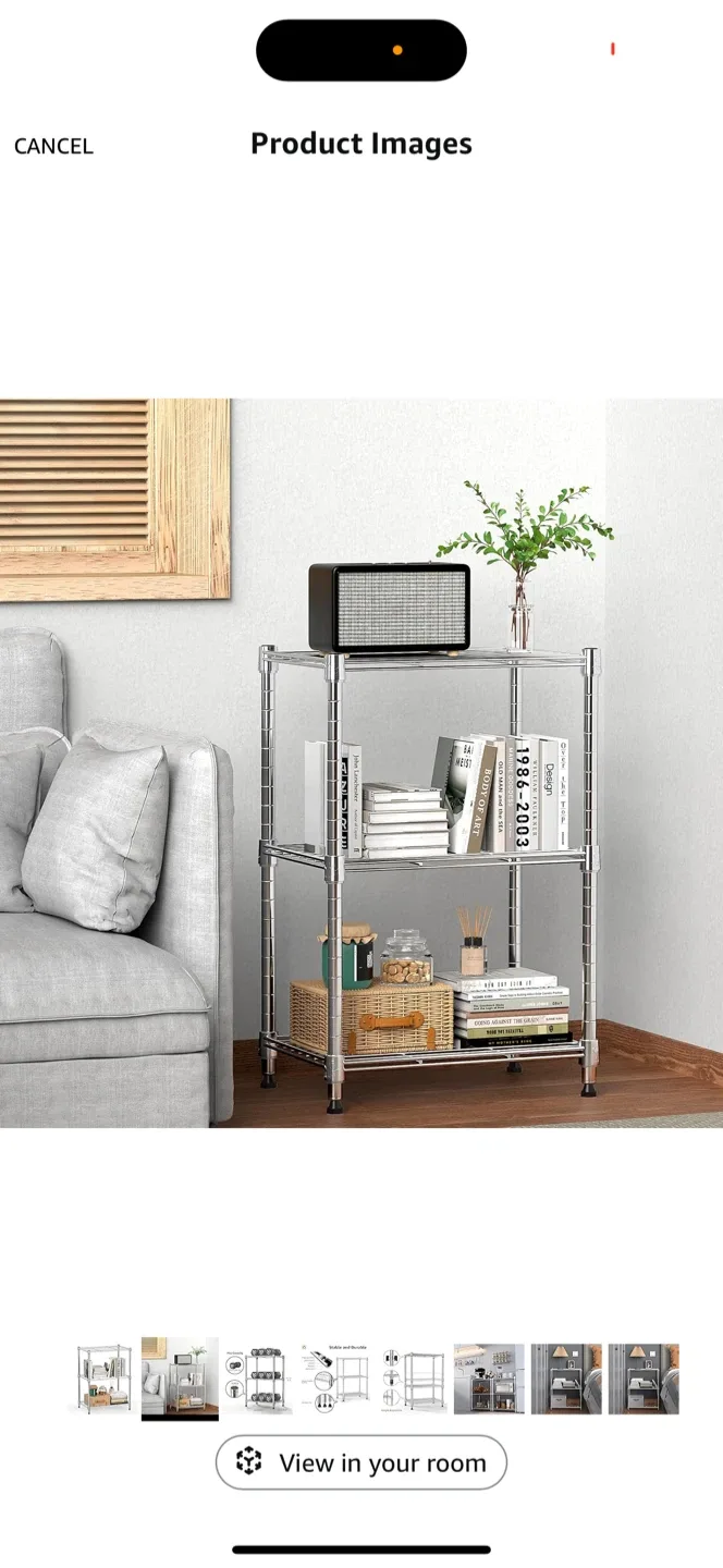 3-Tier Metal Wire Shelving Unit image indicator(6)
