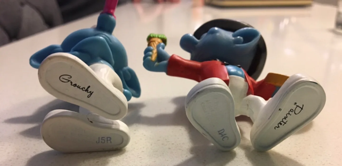Smurf Figurines: Grouchy & Painter image indicator(2)